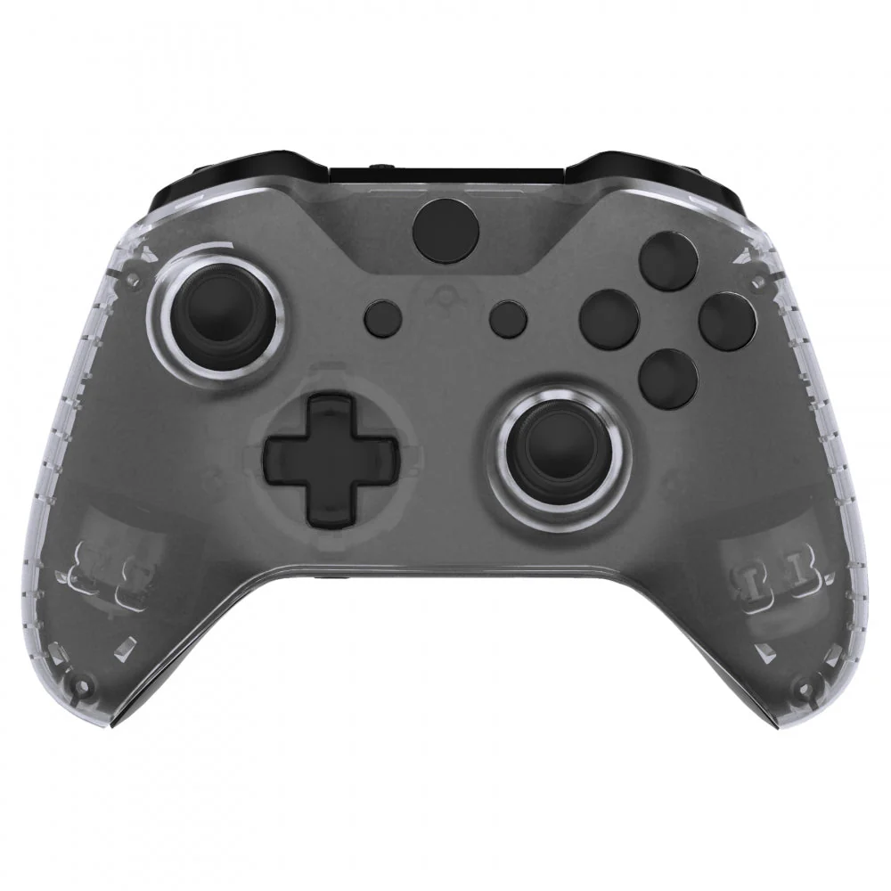 eXtremeRate Replacement Front Housing Shell with Side Rails Panel for Xbox One X & S Controller (Model 1708) - Transparent Clear - Image 5