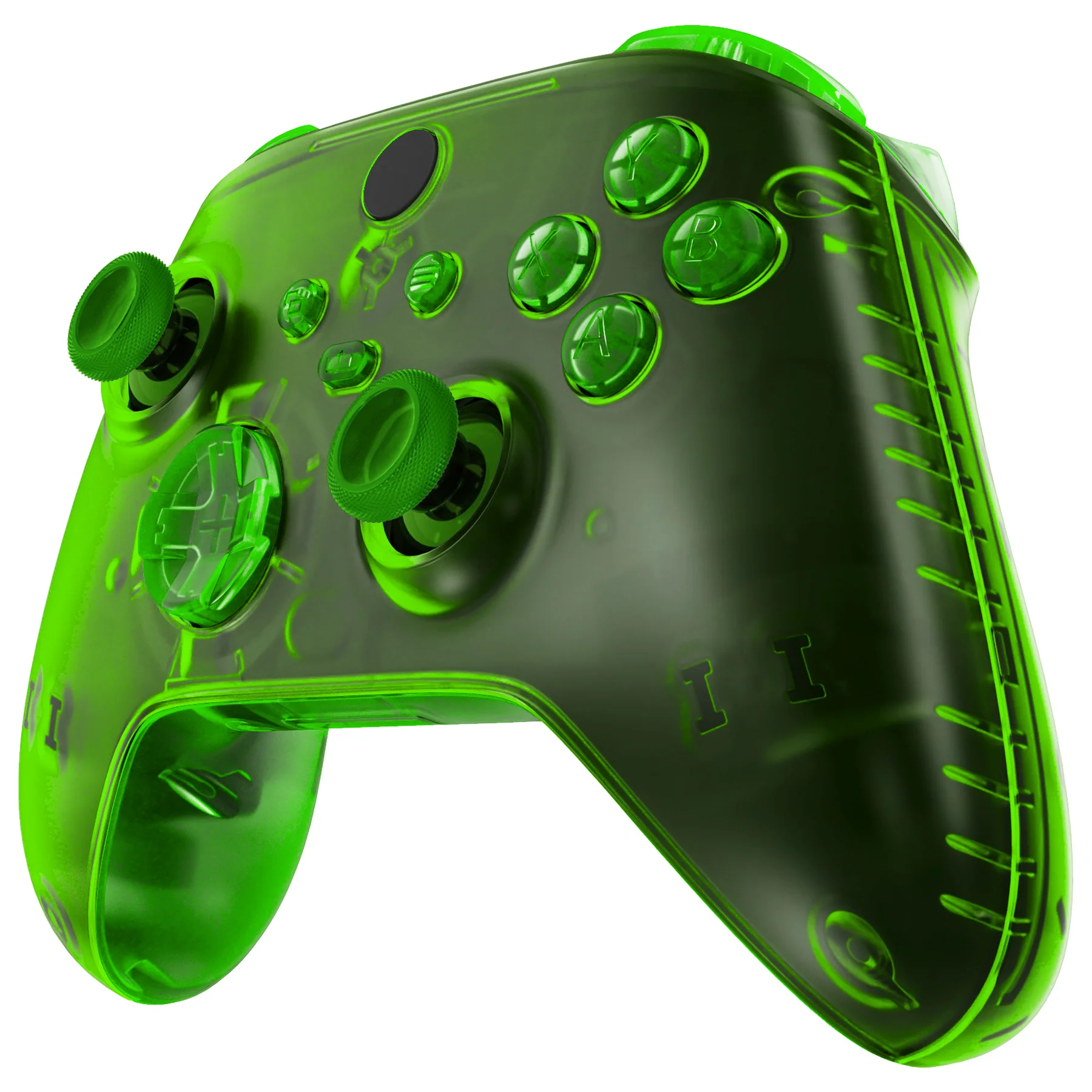 eXtremeRate Full Set Housing Shell Case with Buttons for Xbox Series X & S Controller - Transparent Green - Image 5