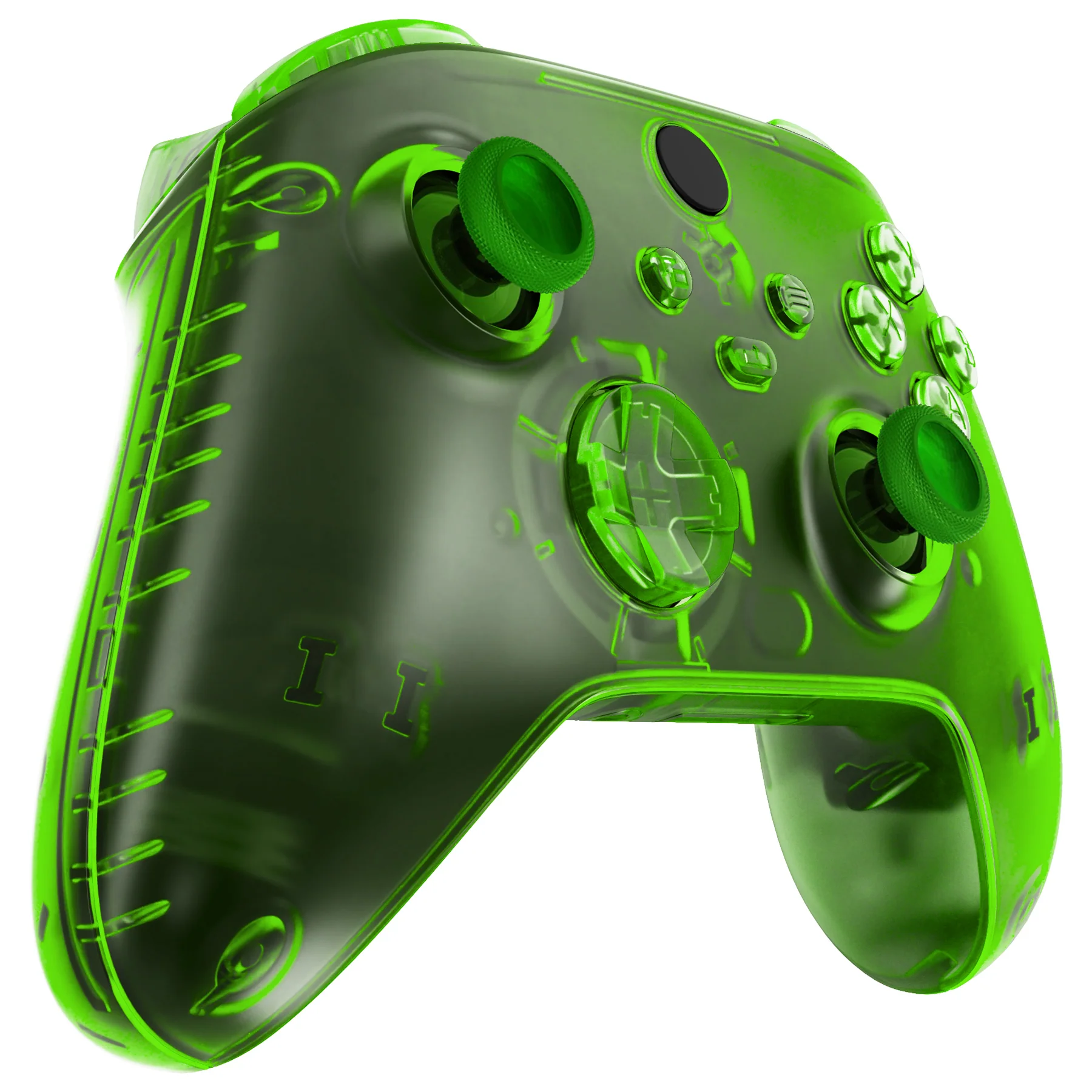 eXtremeRate Full Set Housing Shell Case with Buttons for Xbox Series X & S Controller - Transparent Green - Image 6