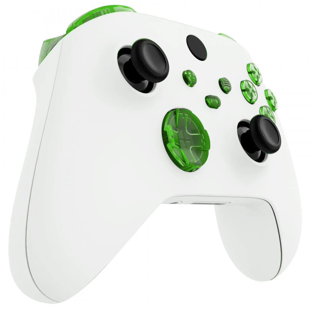 eXtremeRate Replacement Full Set Buttons for Xbox Series X & S Controller - Clear Green - Image 5