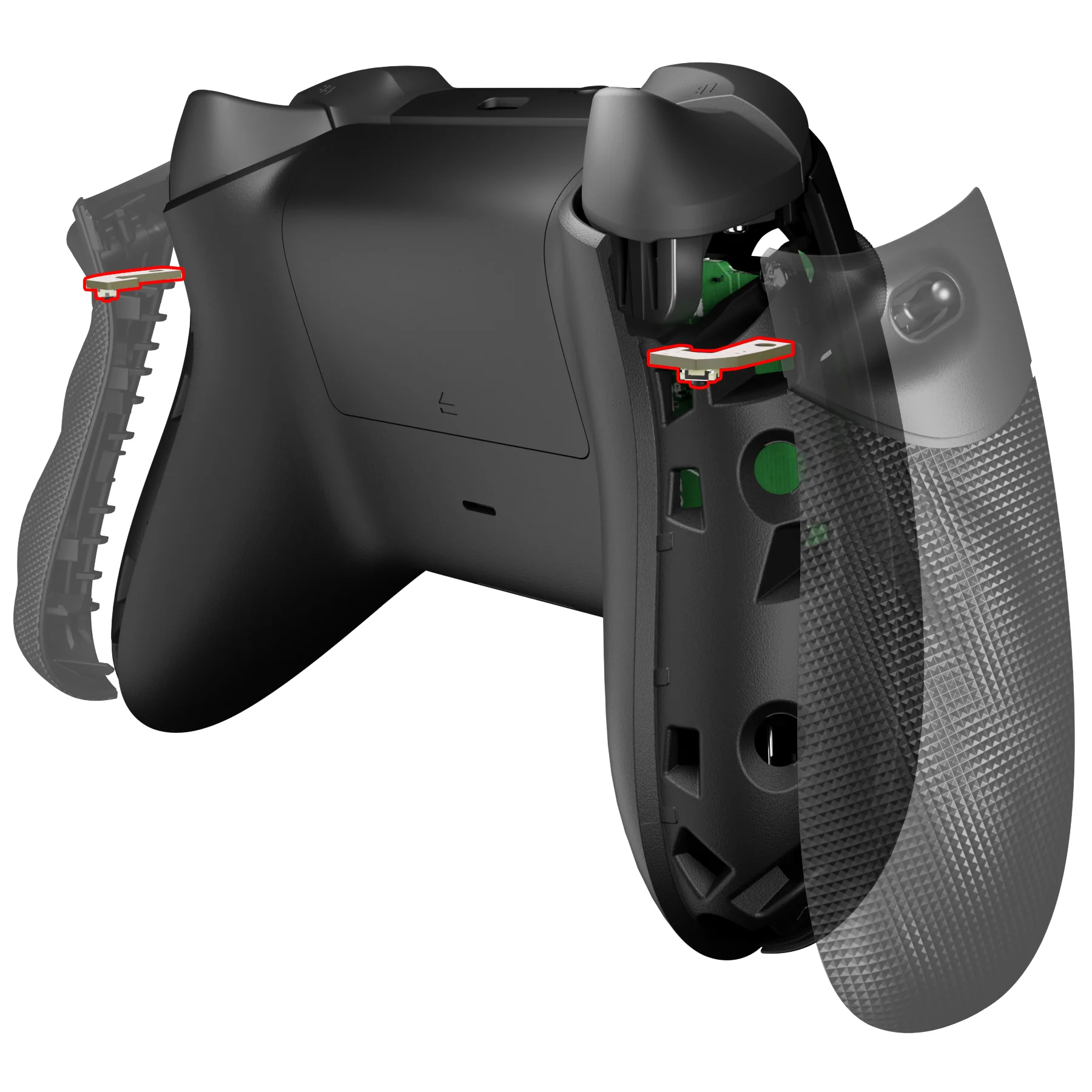 eXtremeRate Clicky Kit for eXtremeRate FLEXOR Side Rail Grips Trigger Stop Kit, Compatible with Xbox Series X & S Controller - Image 3