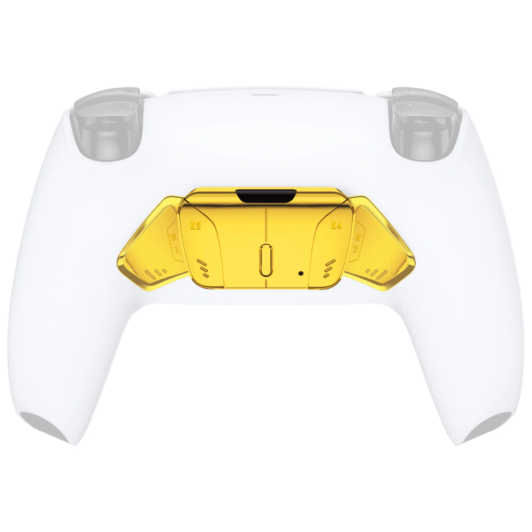 eXtremeRate Turn RISE to RISE4 Kit – Redesigned K1 K2 K3 K4 Back Buttons Housing & Remap PCB Board for eXtremeRate RISE & RISE4 Remap kit, Compatible with PS5 Controller - Chrome Gold - Image 5