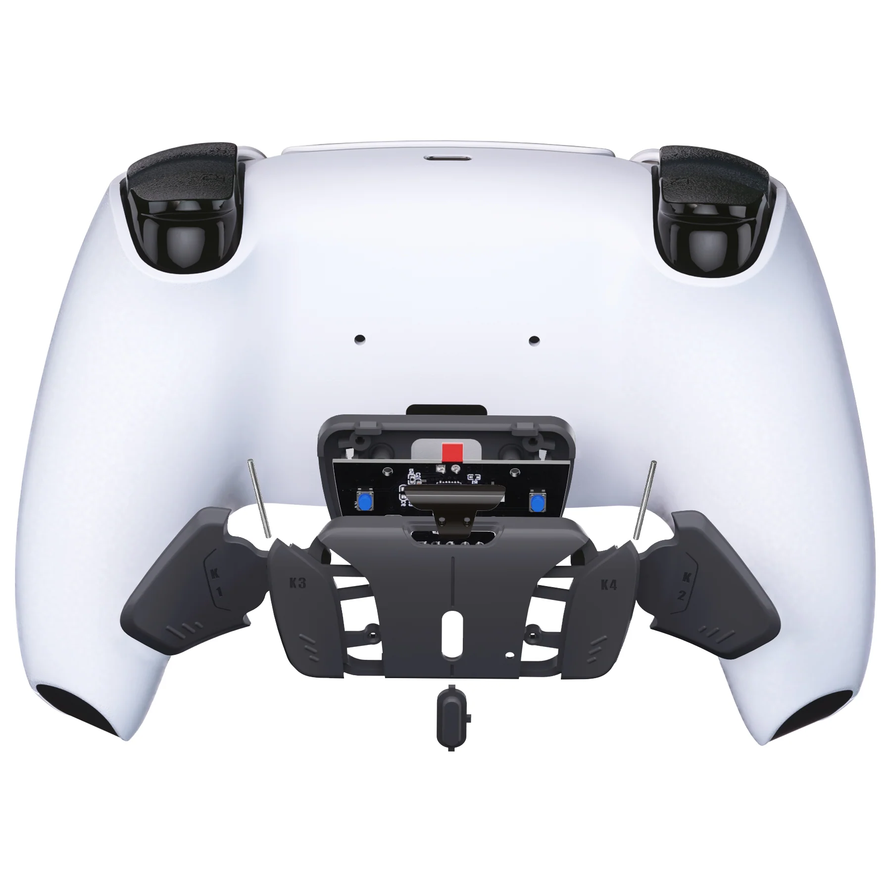 eXtremeRate Turn RISE to RISE4 Kit – Redesigned K1 K2 K3 K4 Back Buttons Housing & Remap PCB Board for eXtremeRate RISE & RISE4 Remap kit, Compatible with PS5 Controller - Classic Gray - Image 6