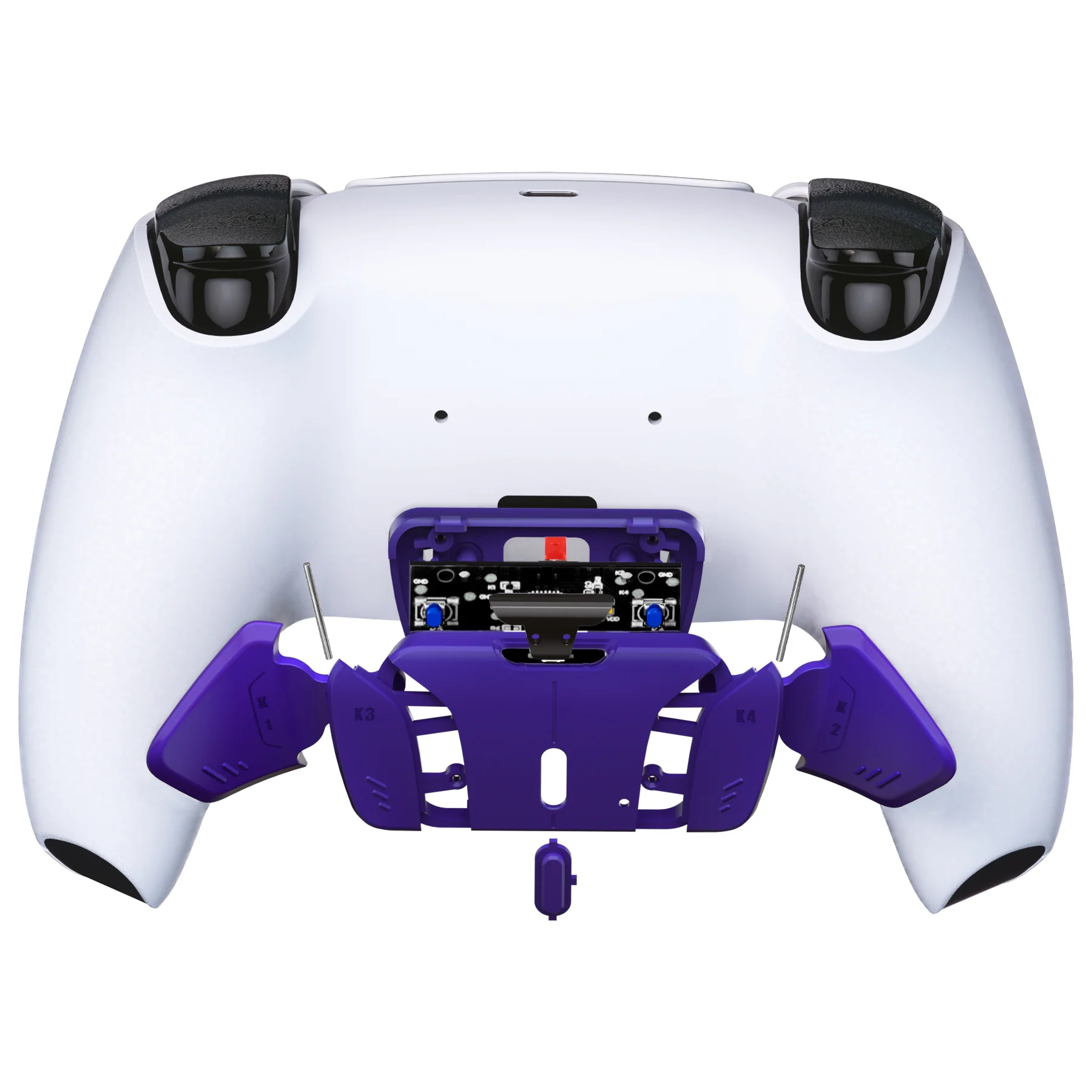 eXtremeRate Turn RISE to RISE4 Kit – Redesigned K1 K2 K3 K4 Back Buttons Housing & Remap PCB Board for eXtremeRate RISE & RISE4 Remap kit, Compatible with PS5 Controller - Galactic Purple - Image 6