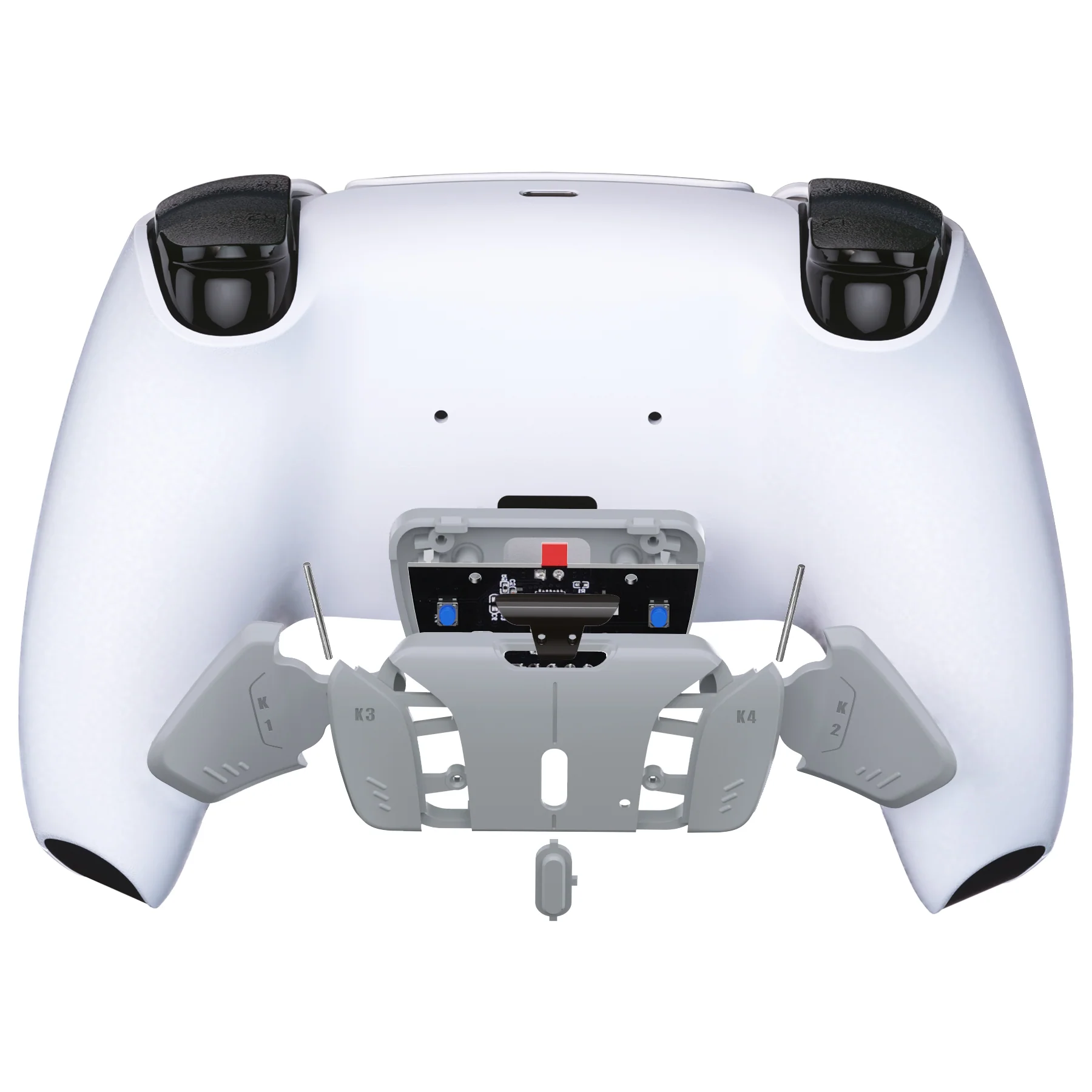eXtremeRate Turn RISE to RISE4 Kit – Redesigned K1 K2 K3 K4 Back Buttons Housing & Remap PCB Board for eXtremeRate RISE & RISE4 Remap kit, Compatible with PS5 Controller - New Hope Gray - Image 6