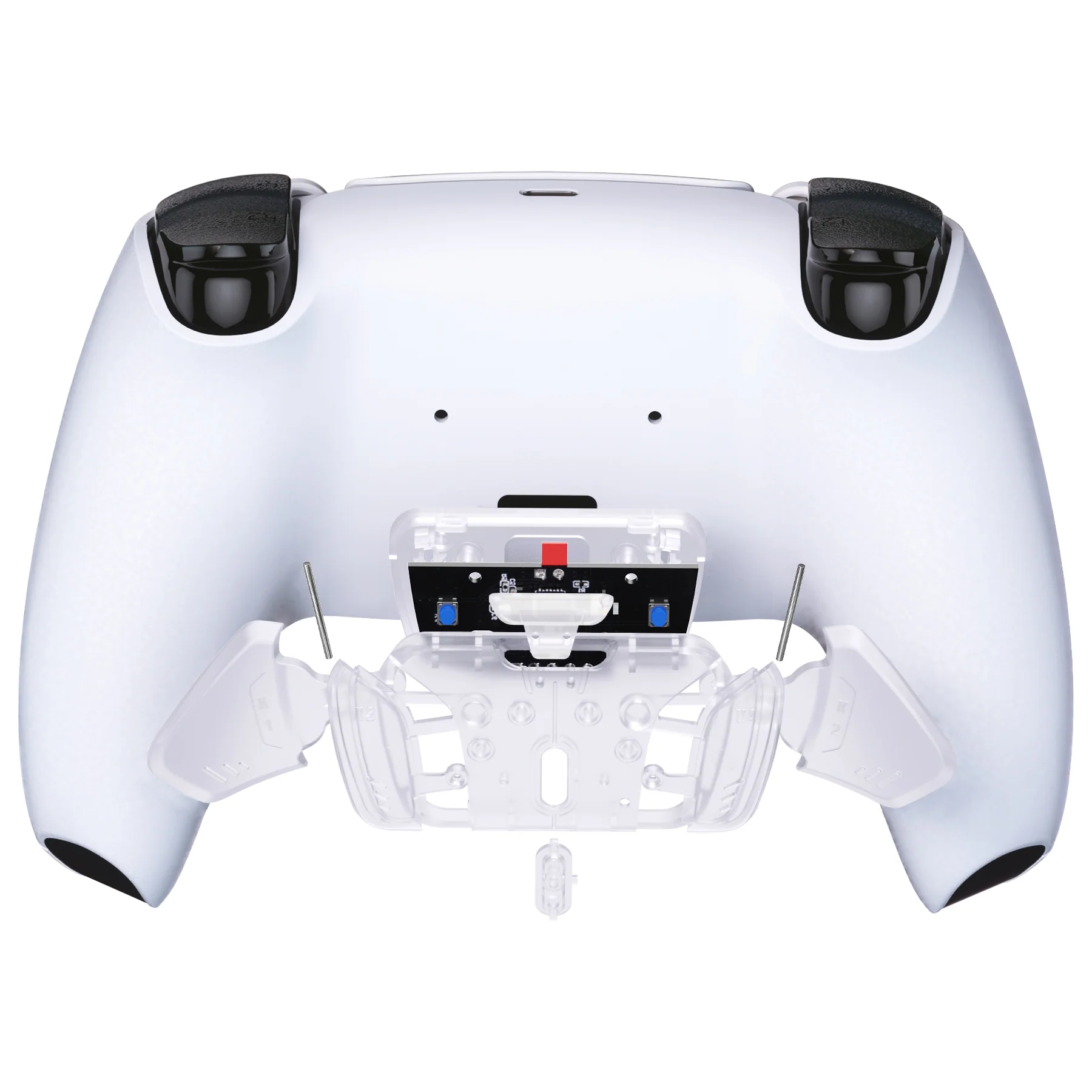 eXtremeRate Turn RISE to RISE4 Kit – Redesigned K1 K2 K3 K4 Back Buttons Housing & Remap PCB Board for eXtremeRate RISE & RISE4 Remap kit, Compatible with PS5 Controller - Transparent Clear - Image 7
