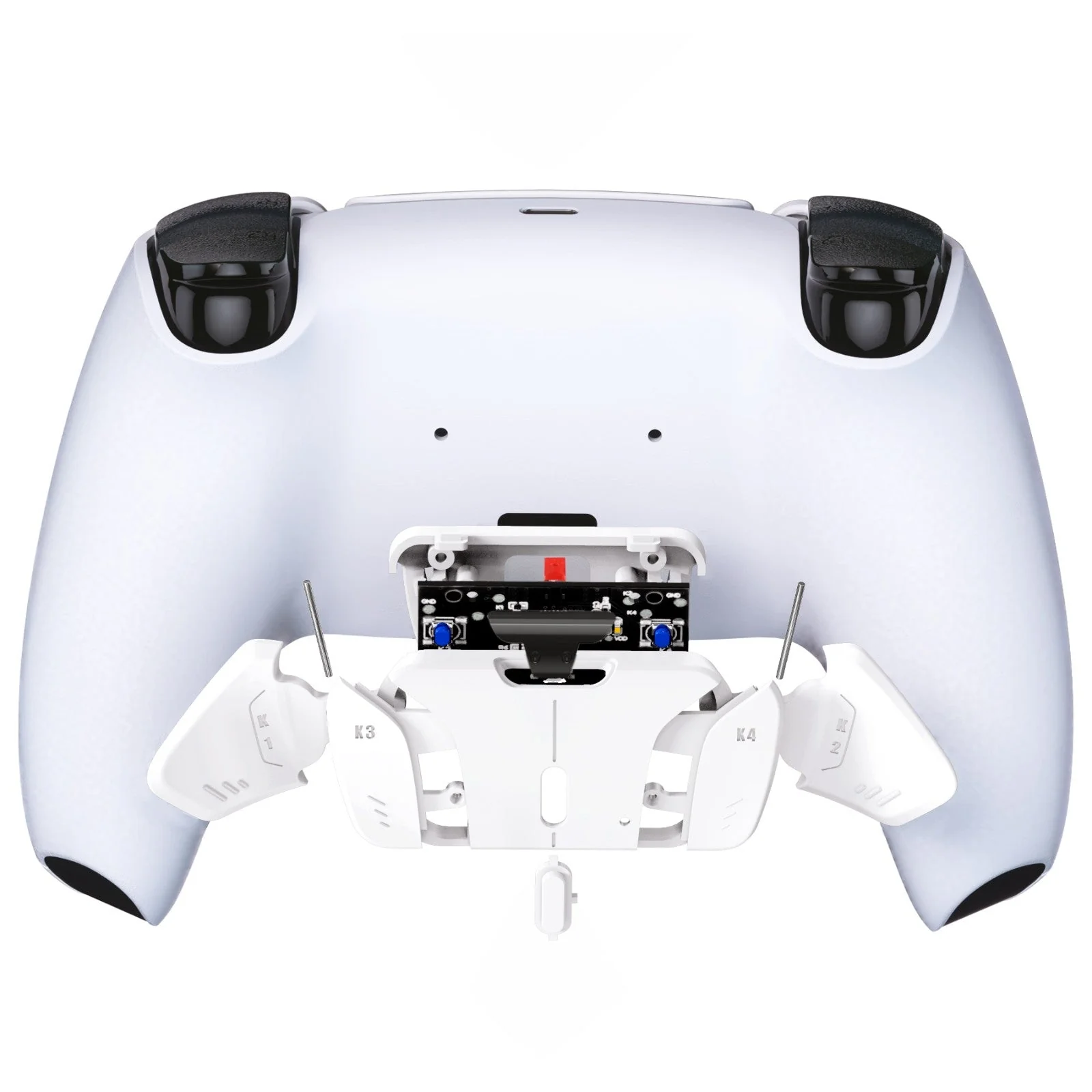 eXtremeRate Turn RISE to RISE4 Kit – Redesigned K1 K2 K3 K4 Back Buttons Housing & Remap PCB Board for eXtremeRate RISE & RISE4 Remap kit, Compatible with PS5 Controller - Matte White - Image 7