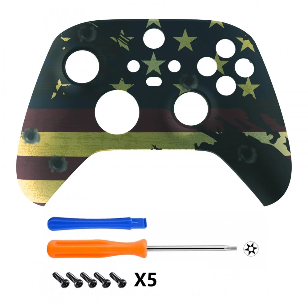 eXtremeRate Replacement Front Housing Shell for Xbox Series X & S Controller - US Flag The Stars & Stripes - Image 2