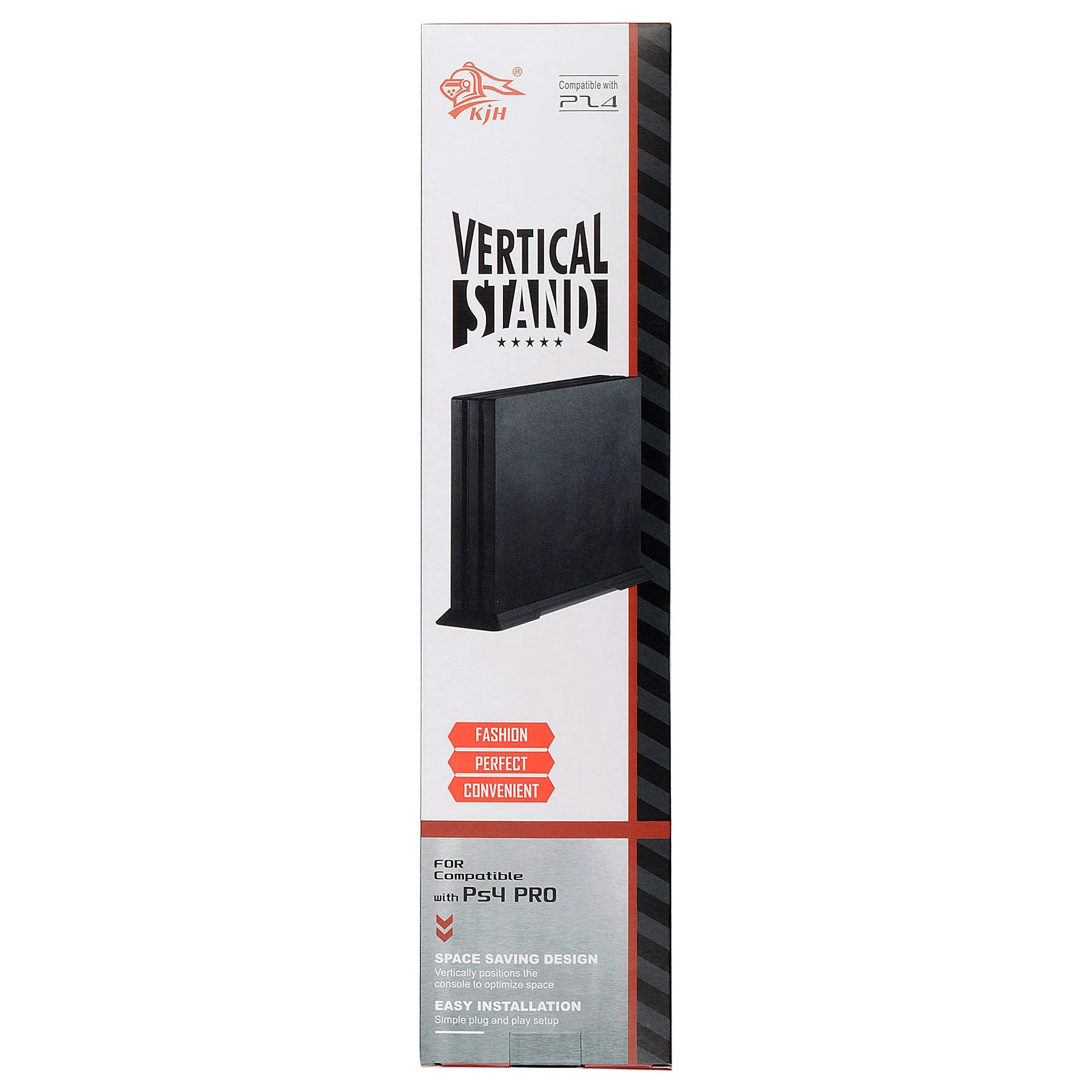 eXtremeRate Steady Base Mount Holder Vertical Stand for PS4 Pro Console - Black - Image 8