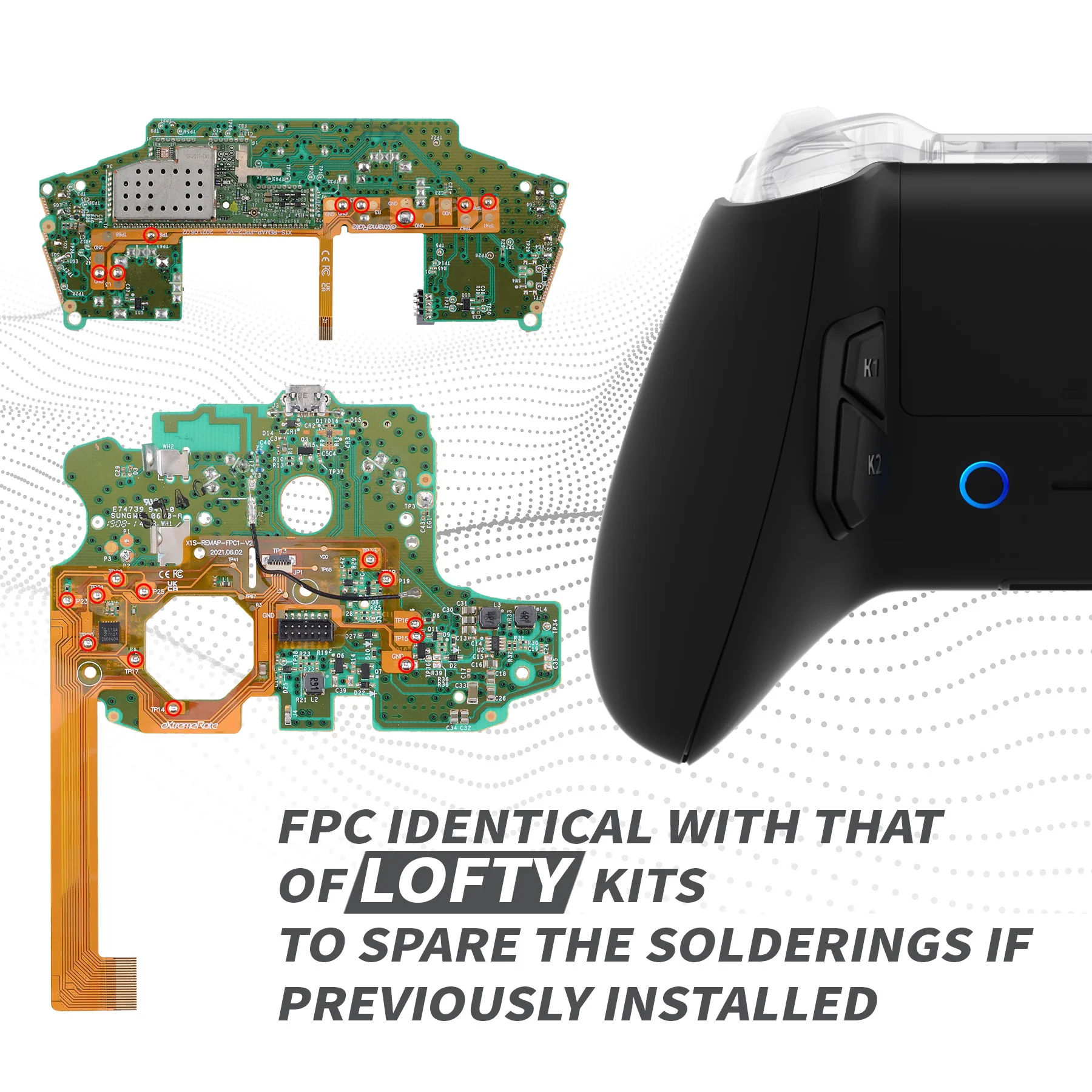 eXtremeRate VICTOR S Remap Kit for Xbox One S/X Controller - Black - Image 9