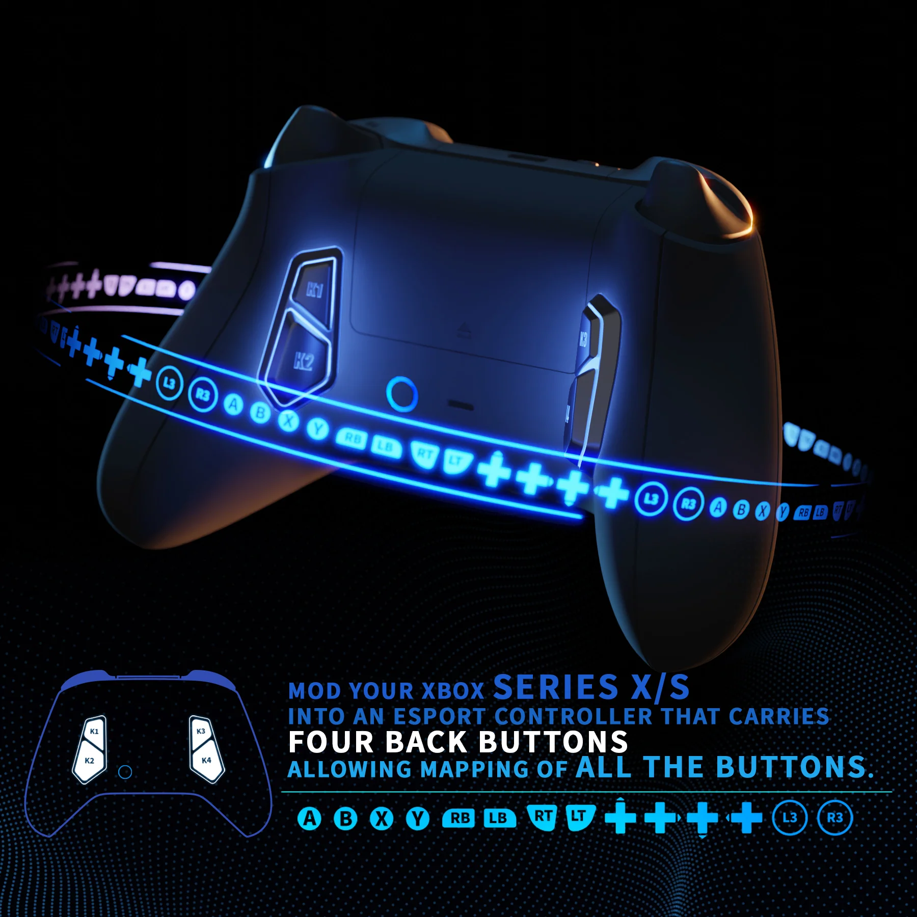eXtremeRate VICTOR X Remap Kit for Xbox Series X & S Controller - Black - Image 5