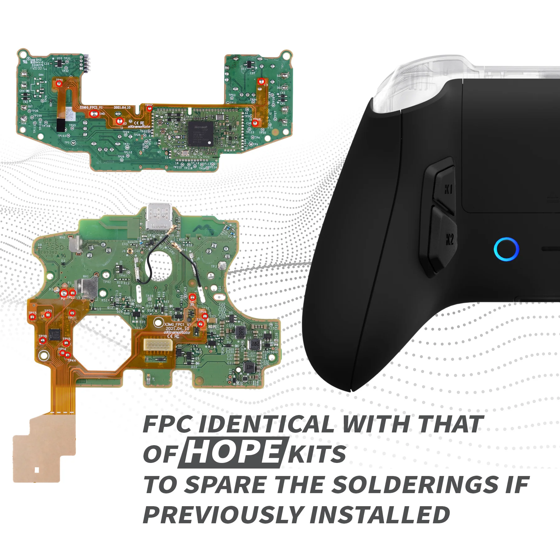 eXtremeRate VICTOR X Remap Kit for Xbox Series X & S Controller - Black - Image 9