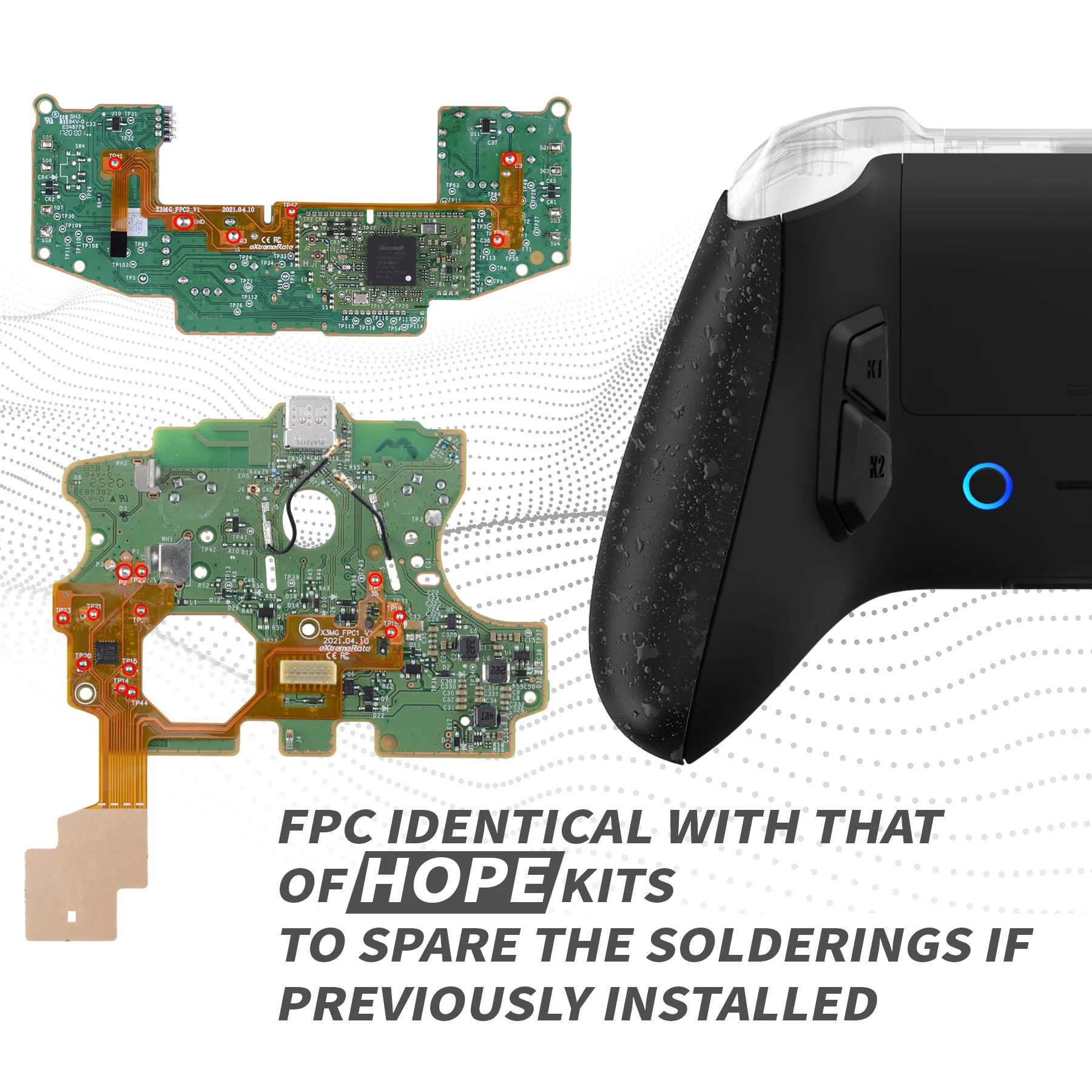 eXtremeRate VICTOR X Remap Kit for Xbox Series X & S Controller - Textured Black - Image 9