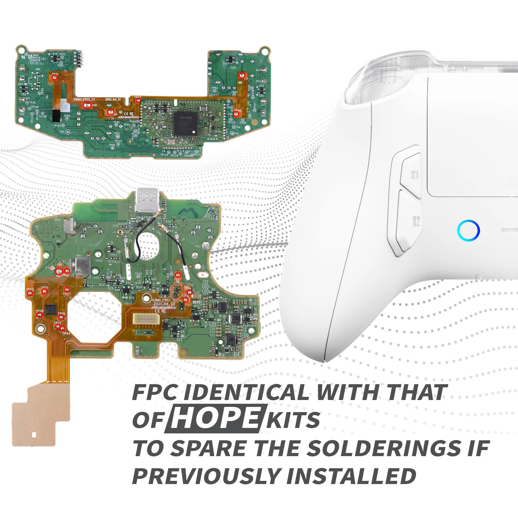 eXtremeRate VICTOR X Remap Kit for Xbox Series X & S Controller - White - Image 9