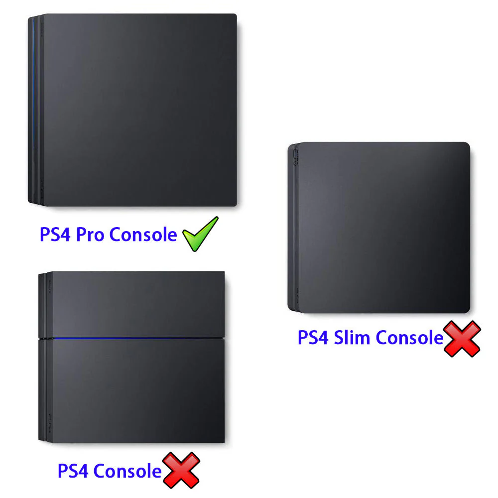 eXtremeRate Horizontal Dust Cover for PS4 Pro Console - Black - Image 2