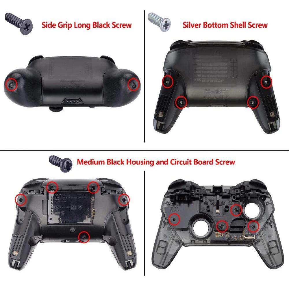 eXtremeRate Replacement Full Set Buttons with Classical Symbols for PS4 Slim Pro CUH-ZCT2 Controller, Compatible with eXtremeRate DTFS LED Kit - White - Image 3