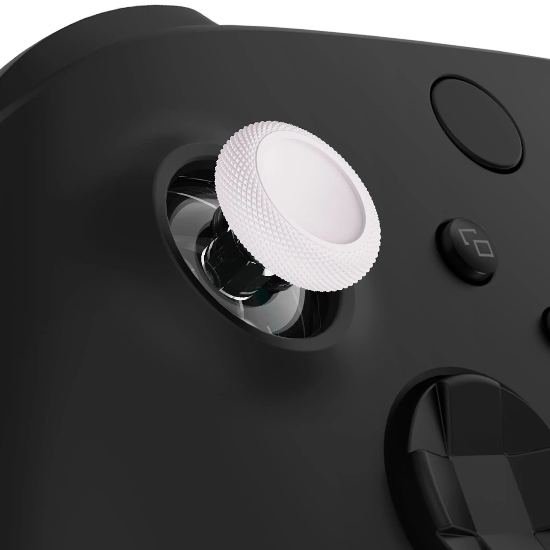 eXtremeRate Replacement Thumbsticks for Xbox Series X/S Controller & Xbox One X/S Controller & Xbox One Standard Controller & Xbox One Elite Controller - White & Clear - Image 2