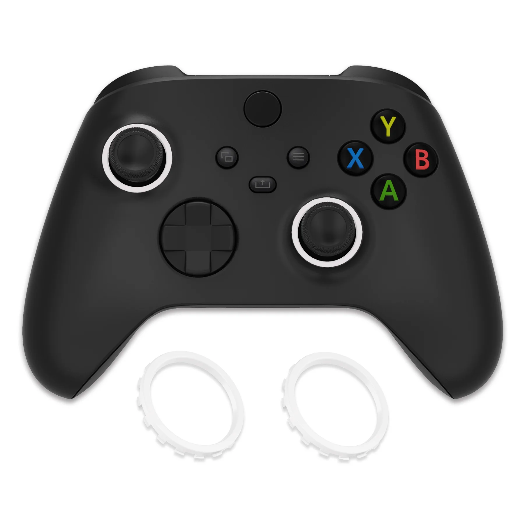 eXtremeRate Custom Accent Rings for Xbox Elite Series 2 Core & for Elite Series 2 & for Xbox One Elite Controller, Compatible with eXtremeRate ASR Version Shell for Xbox Series X/S Controller - White - Image 5