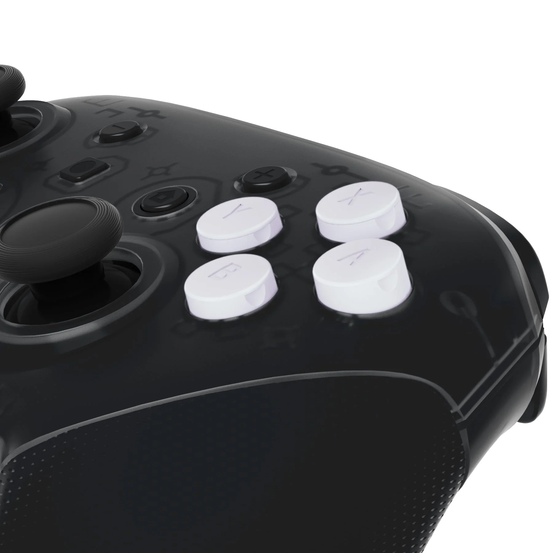 eXtremeRate Replacement Interchangeable ABXY Buttons for Nintendo Switch Pro Controller - White - Image 3