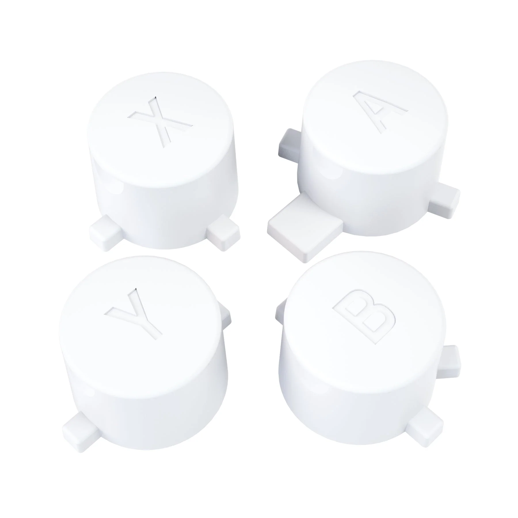 eXtremeRate Replacement Interchangeable ABXY Buttons for Nintendo Switch Pro Controller - White - Image 4