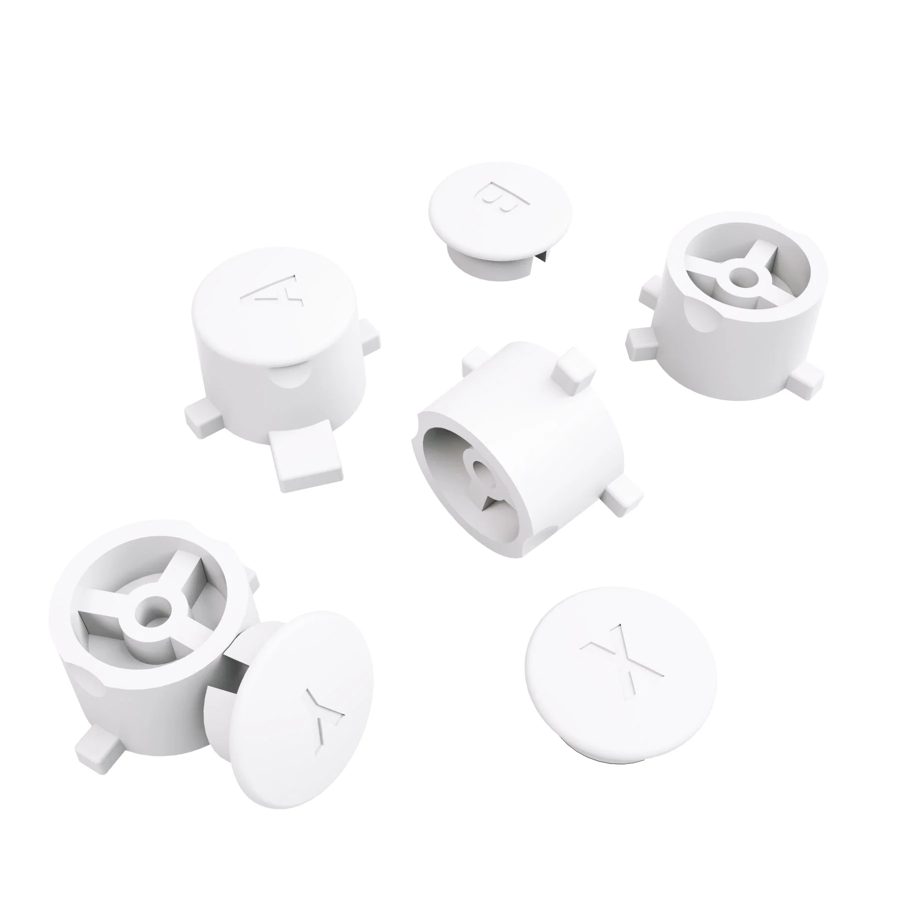 eXtremeRate Replacement Interchangeable ABXY Buttons for Nintendo Switch Pro Controller - White - Image 6