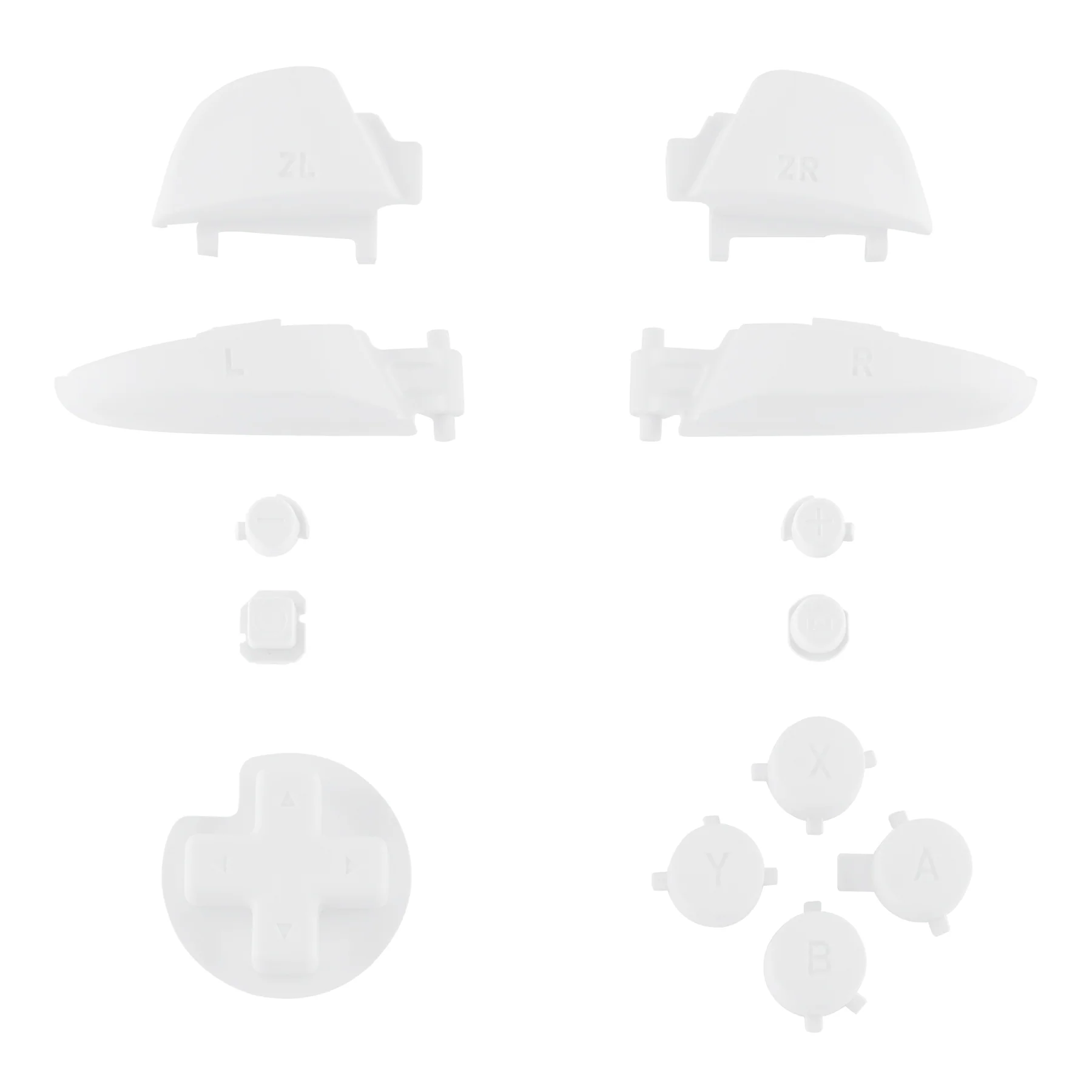 eXtremeRate DIY Replacement Full Set Buttons for Nintendo Switch Pro Controller - White - Image 2