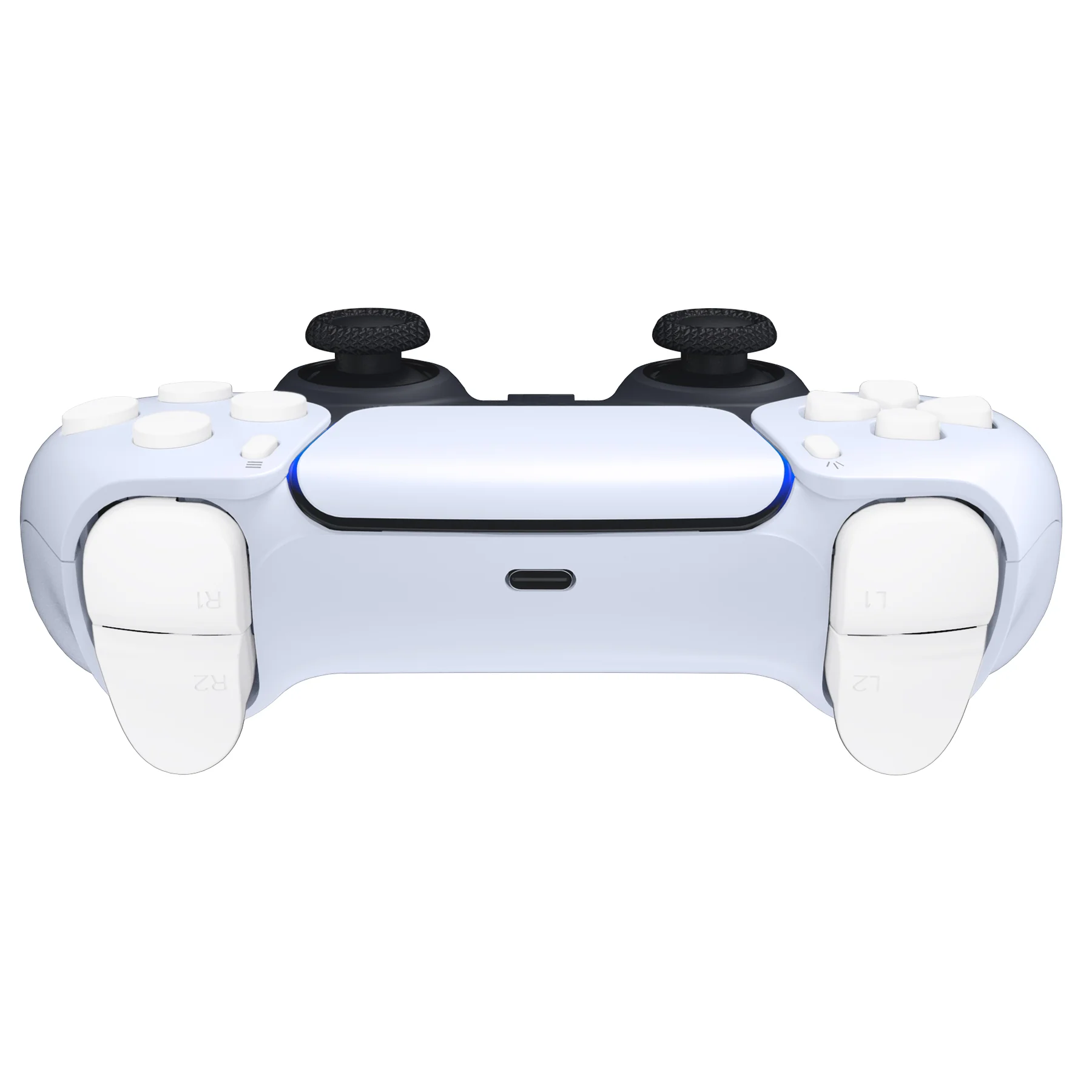 eXtremeRate Replacement Full Set Buttons Compatible with PS5 Controller BDM-030/040/050/060 - White - Image 8