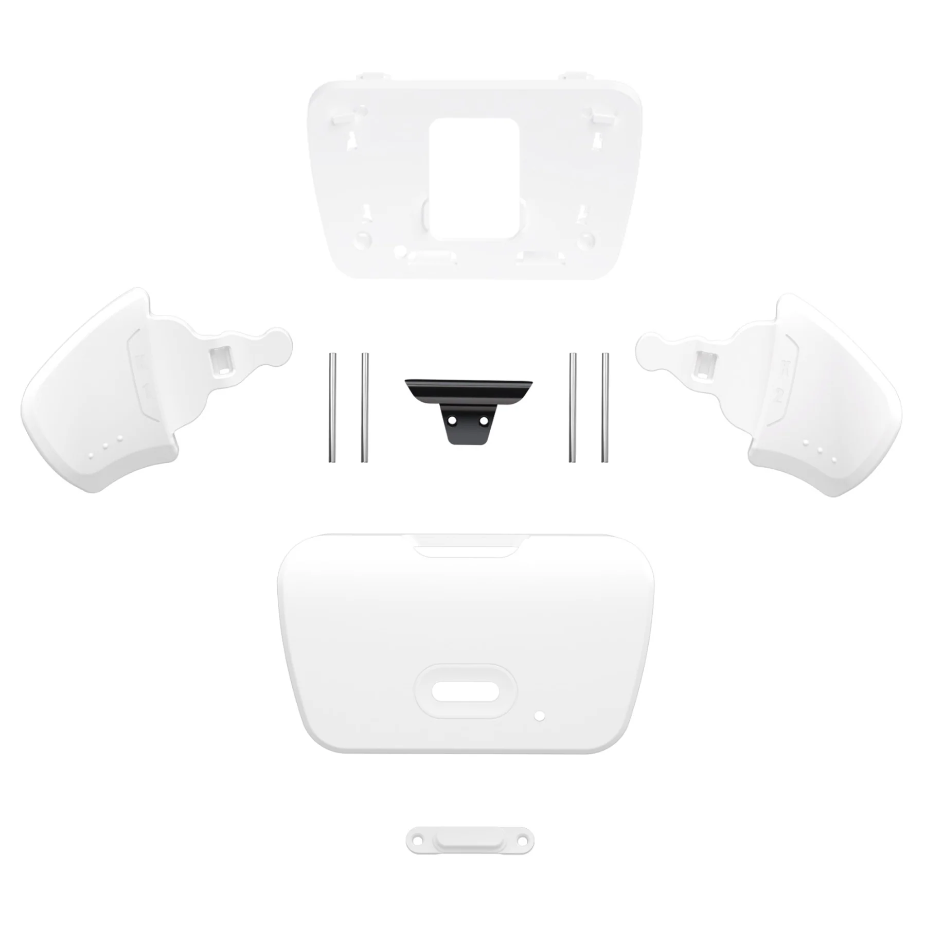 eXtremeRate Replacement Redesigned K1 K2 Back Buttons for eXtremerate RISE Remap Kit, Compatible with PS5 Controller - White - Image 2