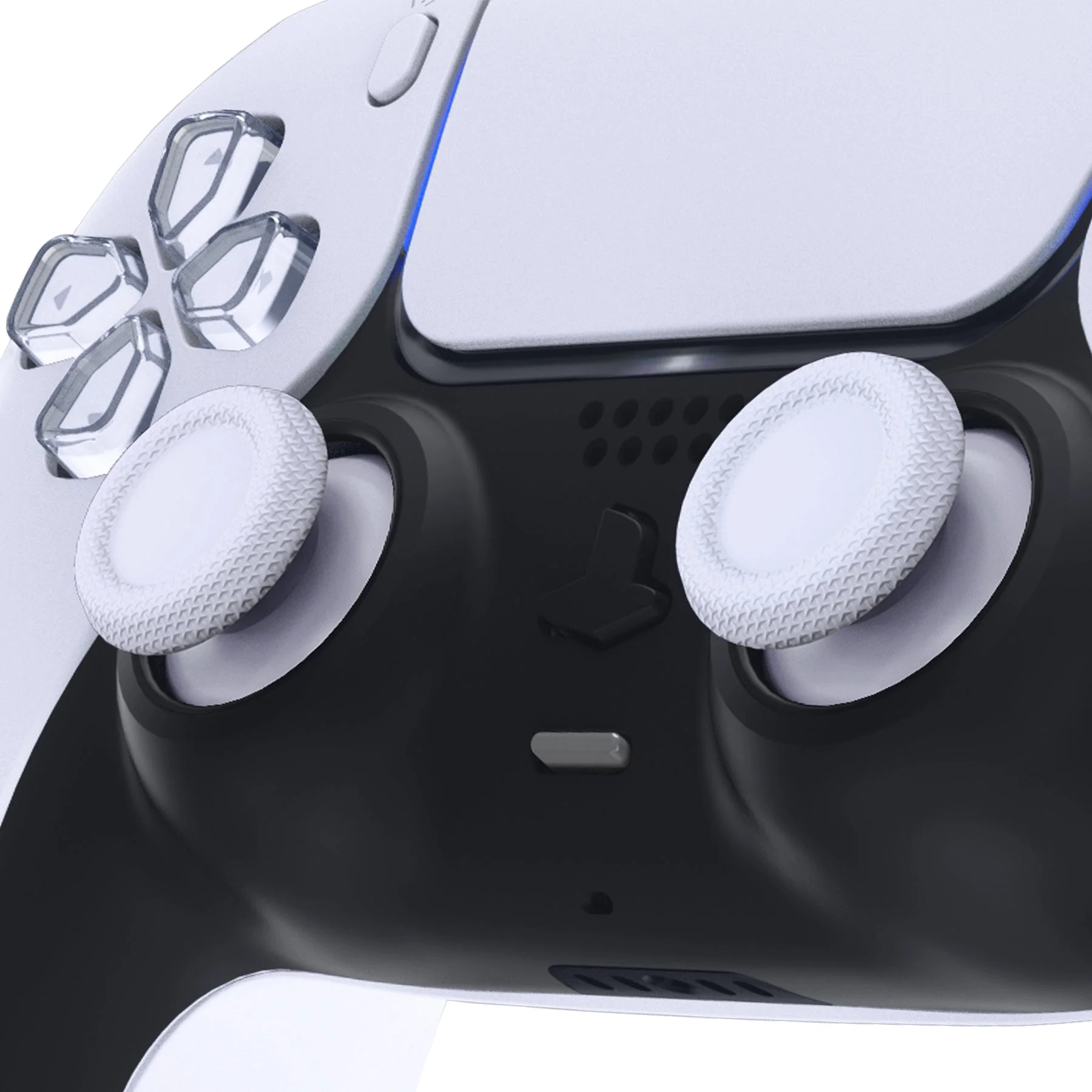eXtremeRate Replacement Thumbsticks Analog Stick Joystick Compatible with PS5 & PS4 All Model Controller - Solid White - Image 2