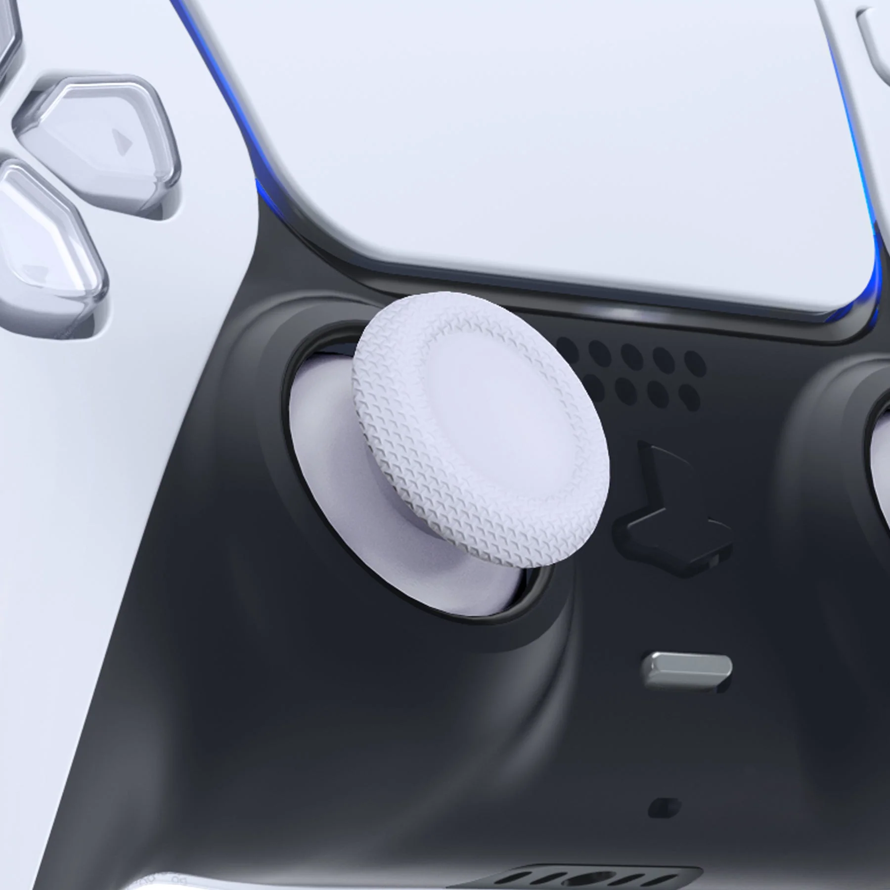 eXtremeRate Replacement Thumbsticks Analog Stick Joystick Compatible with PS5 & PS4 All Model Controller - Solid White - Image 3