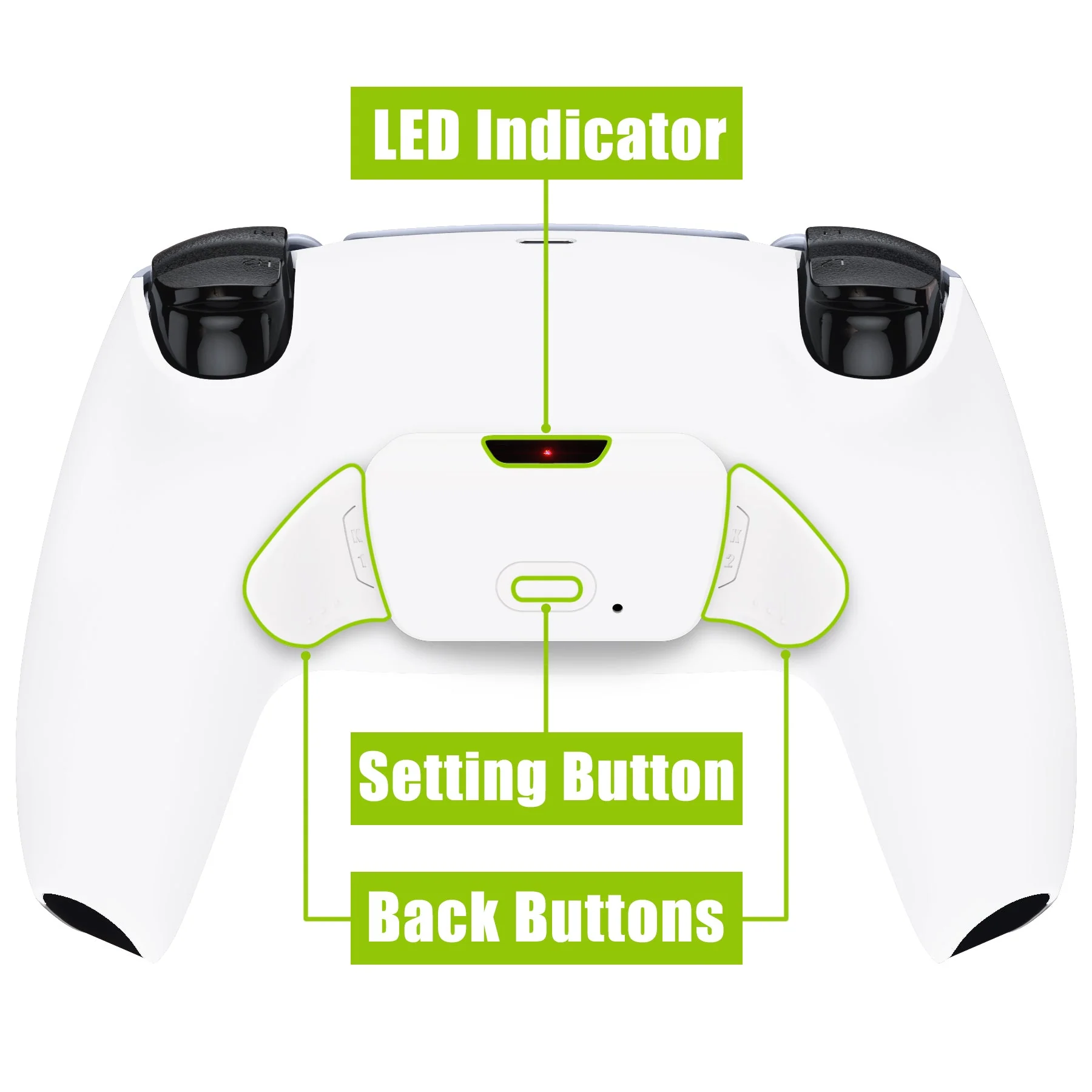 eXtremeRate Remappable Rise 2.0 Remap Kit for PS5 Controller BDM-010 & BDM-020 - White - Image 4