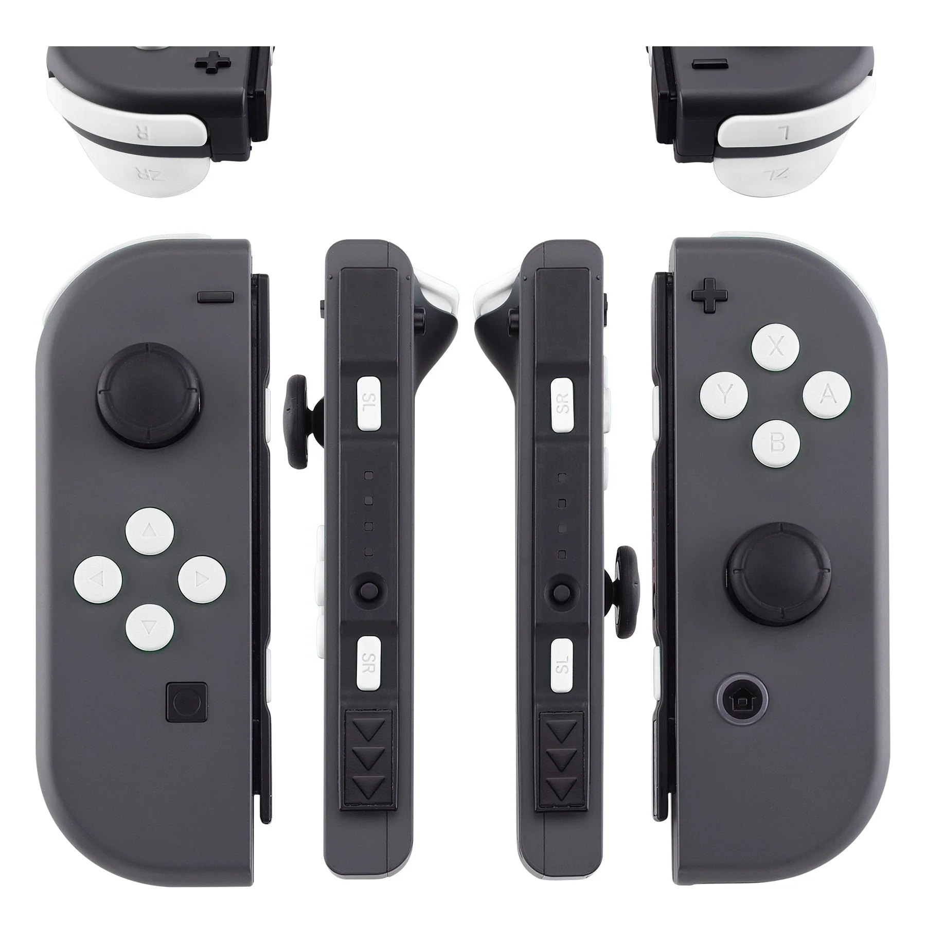 eXtremeRate Replacement Full Set Buttons for Joycon of NS Switch - White - Image 3