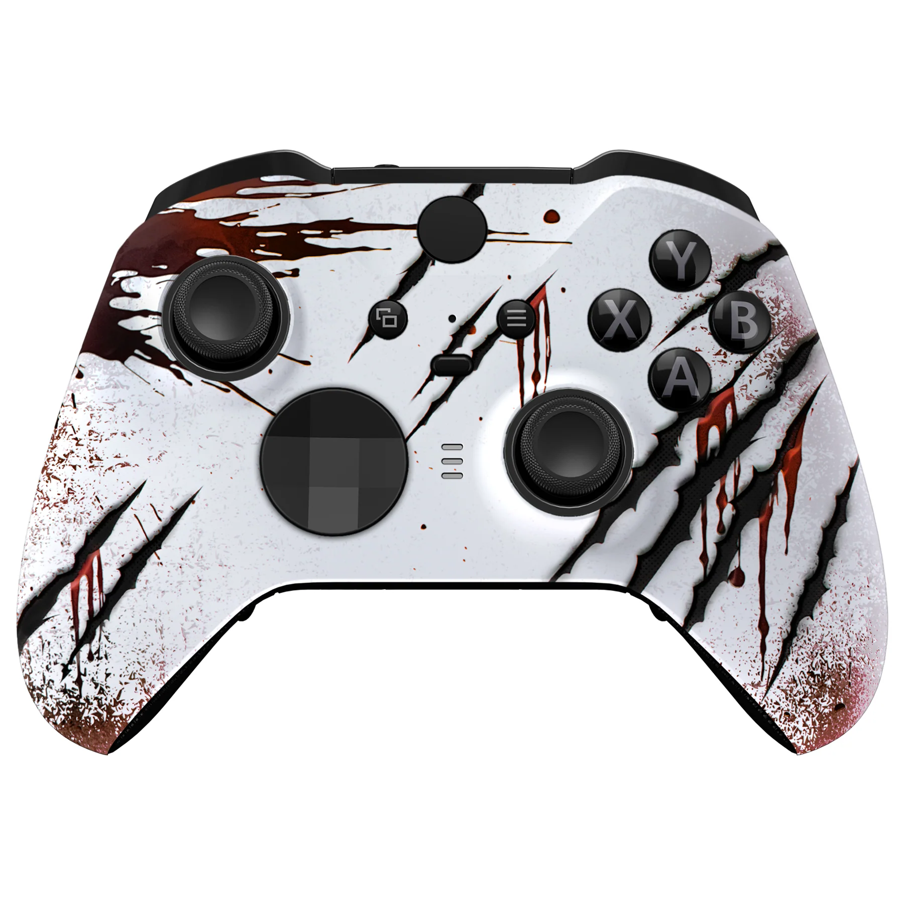 eXtremeRate Replacement Front Housing Shell Case with Accent Rings for Xbox One Elite Series 2 & Elite 2 Core Controller (Model 1797) - Wild Attack - Image 2
