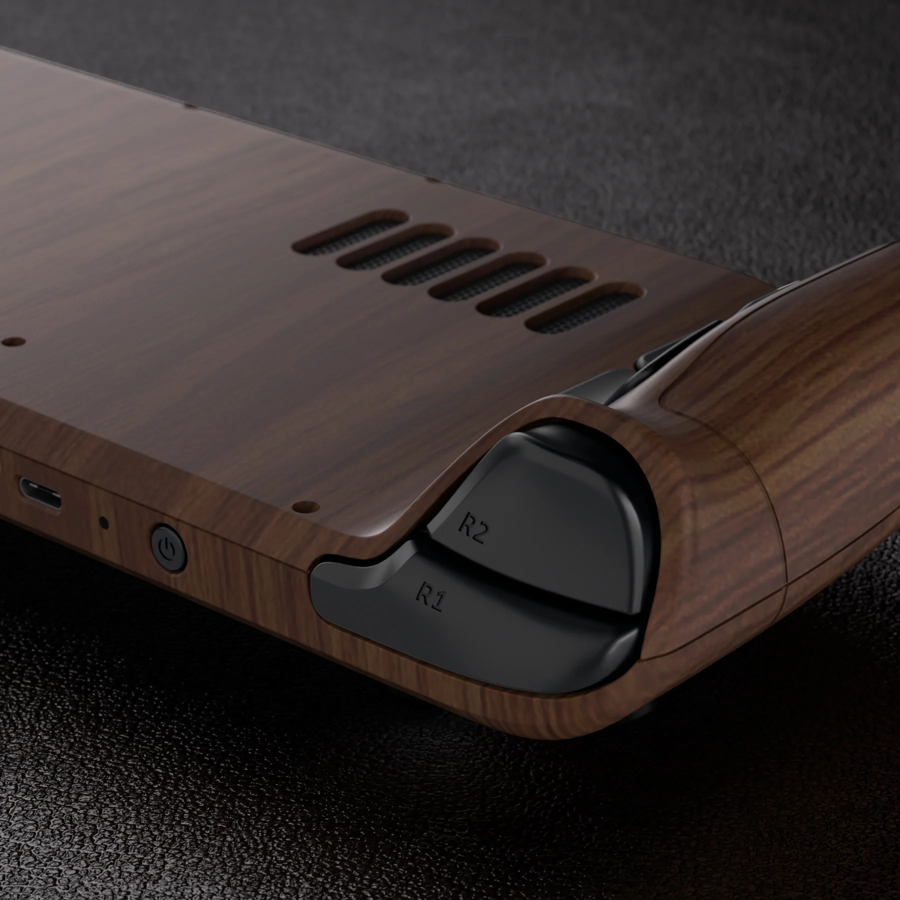 eXtremeRate Custom Full Set Shell with Buttons for Steam Deck LCD - Wood Grain - Image 10