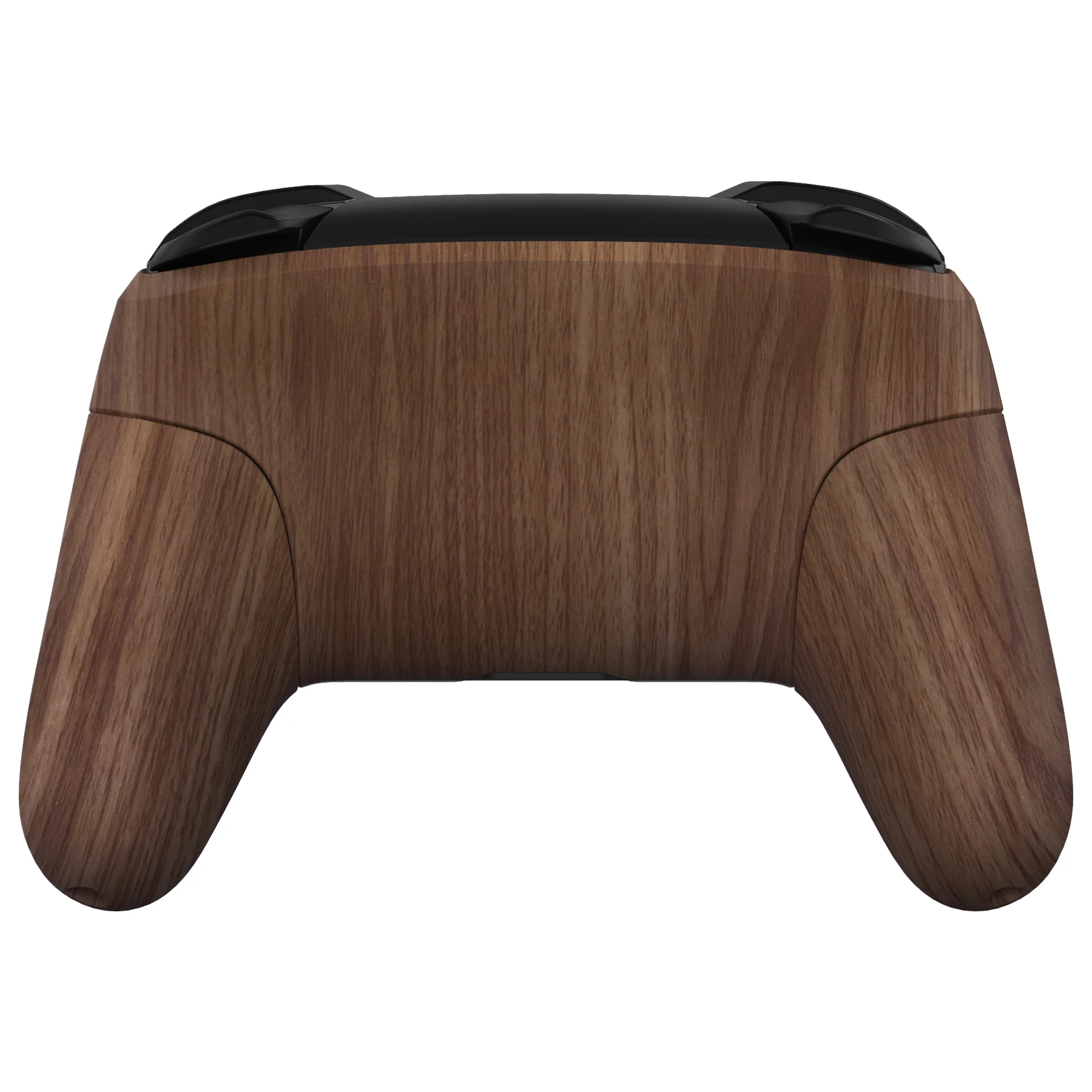 eXtremeRate Replacement Full Set Shell Faceplate Backplate Handles for Nintendo Switch Pro - Wood Grain - Image 6