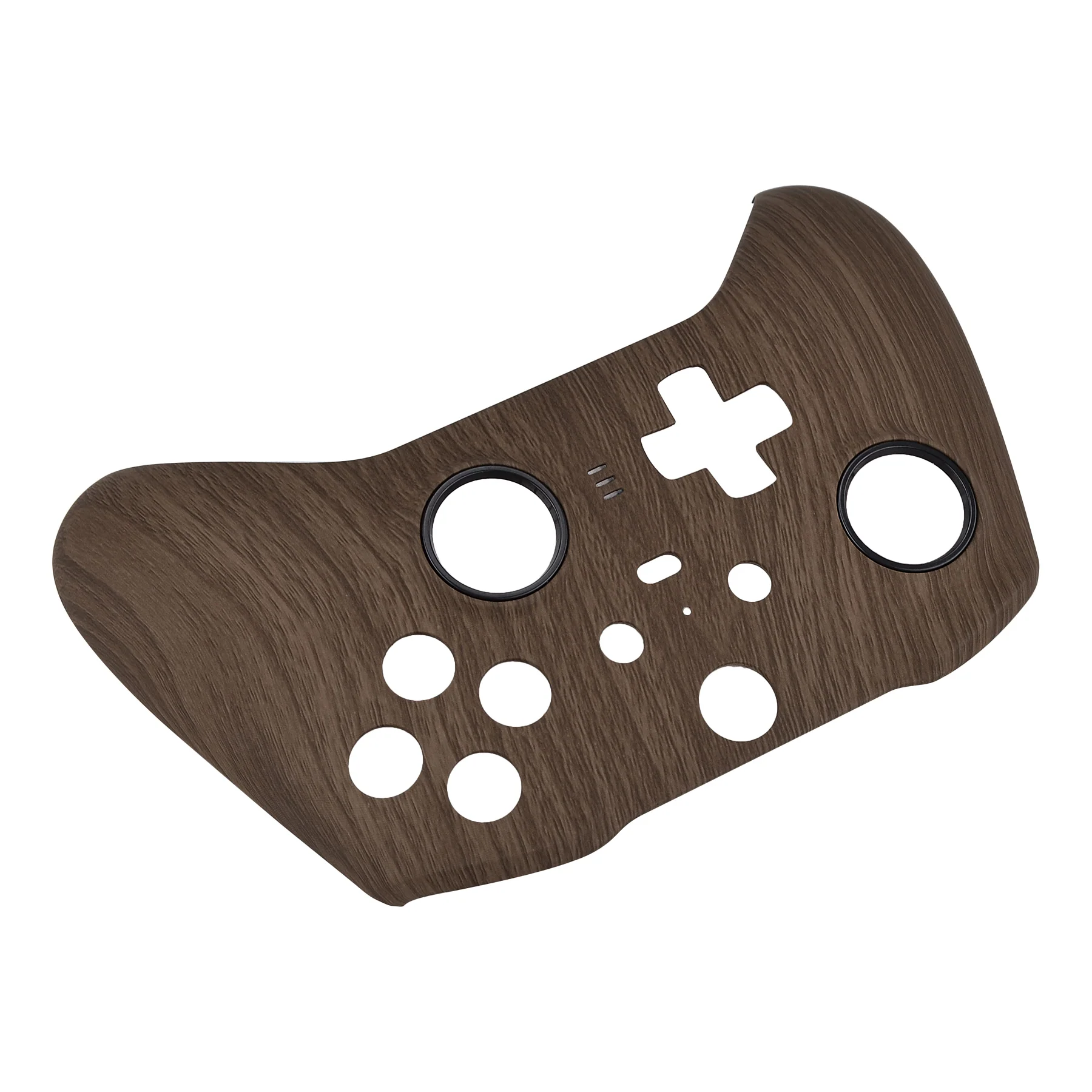 eXtremeRate Replacement Front Housing Shell Case with Accent Rings for Xbox One Elite Series 2 & Elite 2 Core Controller (Model 1797) - Wood Grain - Image 9