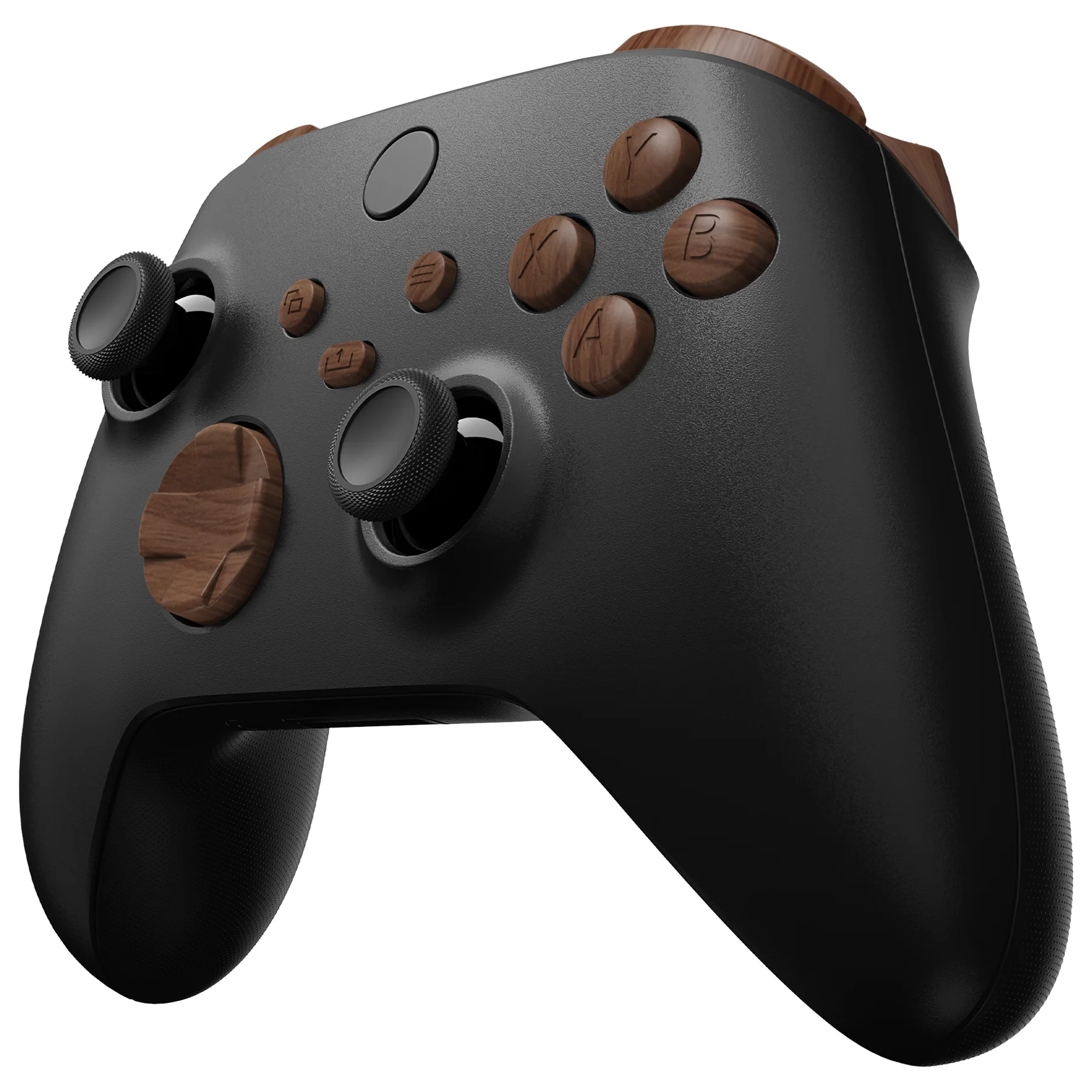 eXtremeRate Replacement Full Set Buttons for Xbox Series X & S Controller - Wood Grain - Image 4