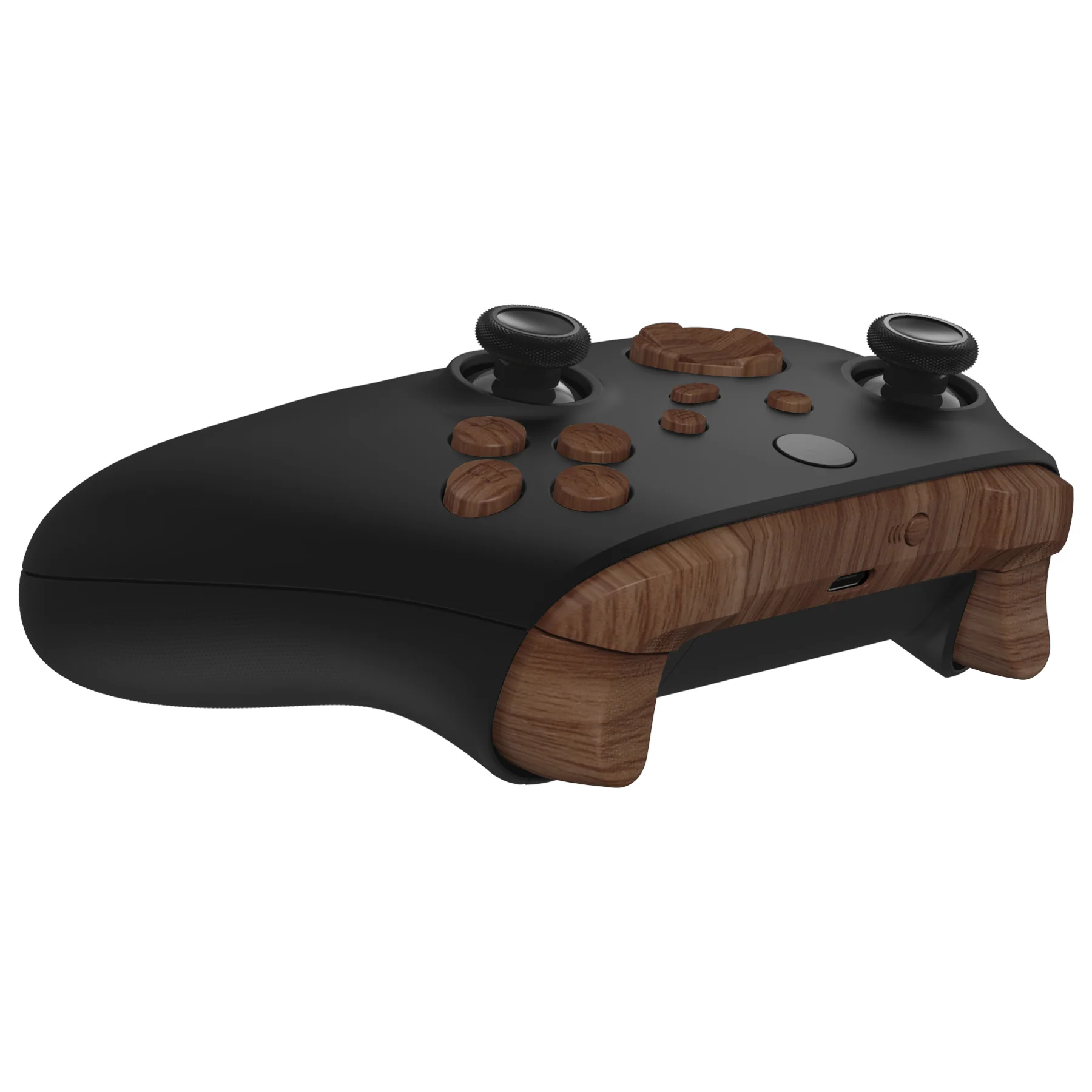 eXtremeRate Replacement Full Set Buttons for Xbox Series X & S Controller - Wood Grain - Image 6