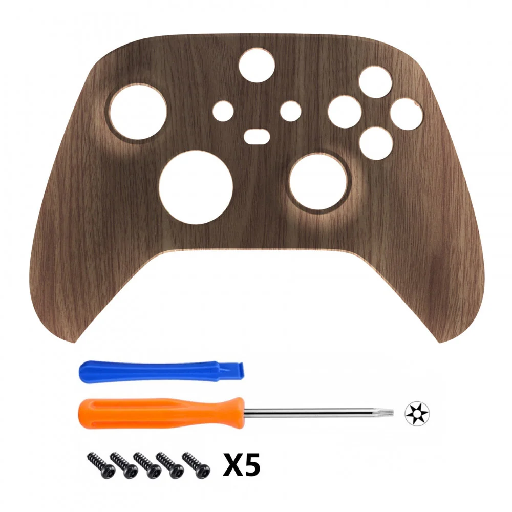 eXtremeRate Replacement Front Housing Shell for Xbox Series X & S Controller - Wood Grain - Image 2