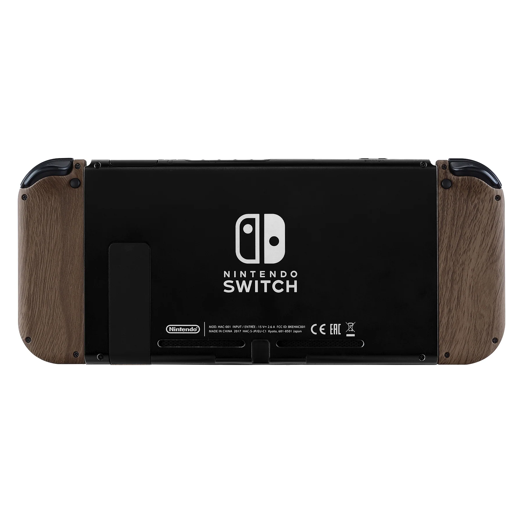 eXtremeRate Dpad Version Replacement Full Set Shell Case with Buttons for Joycon of NS Switch - Wood Grain - Image 7