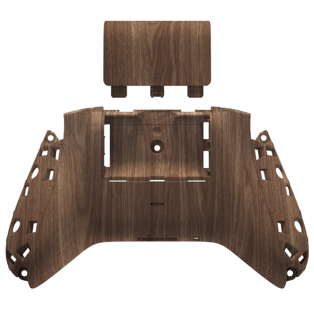 eXtremeRate Replacement Bottom Shell with Battery Cover for Xbox Series X & S Controller - Wood Grain - Image 2