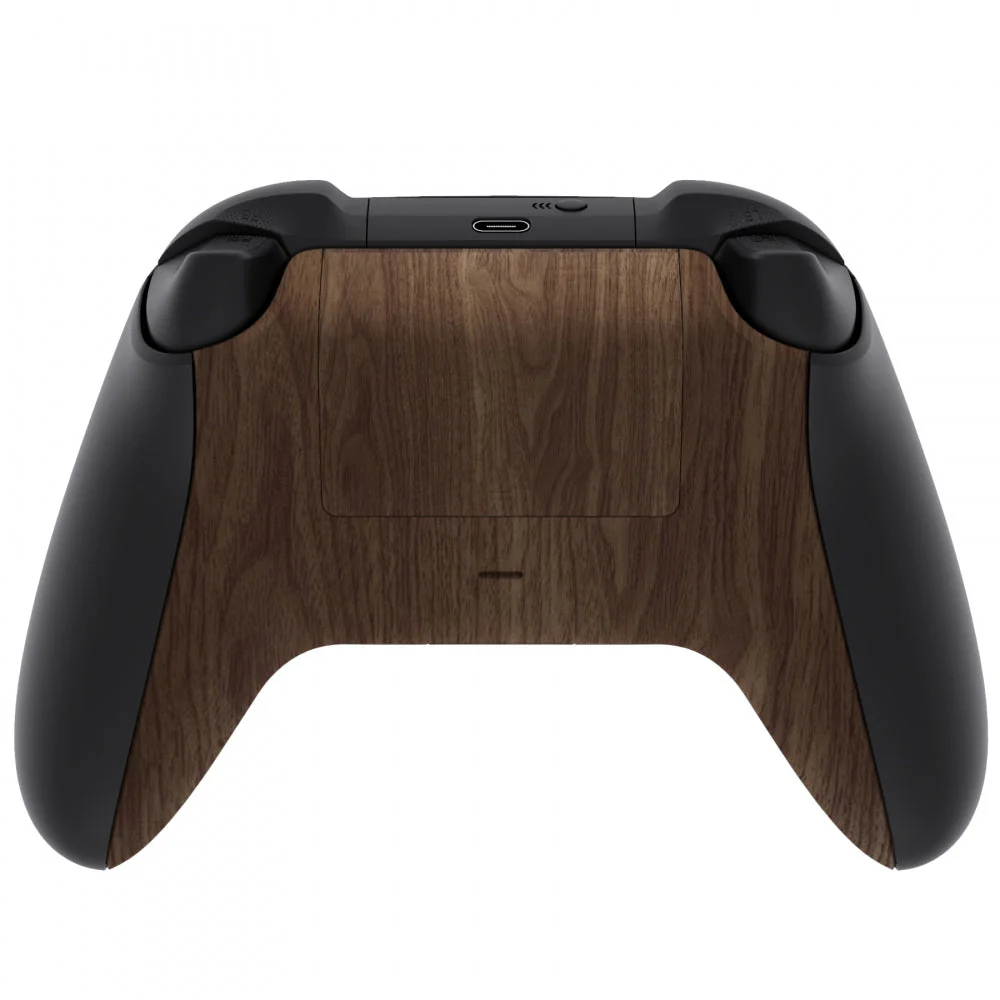 eXtremeRate Replacement Bottom Shell with Battery Cover for Xbox Series X & S Controller - Wood Grain - Image 4