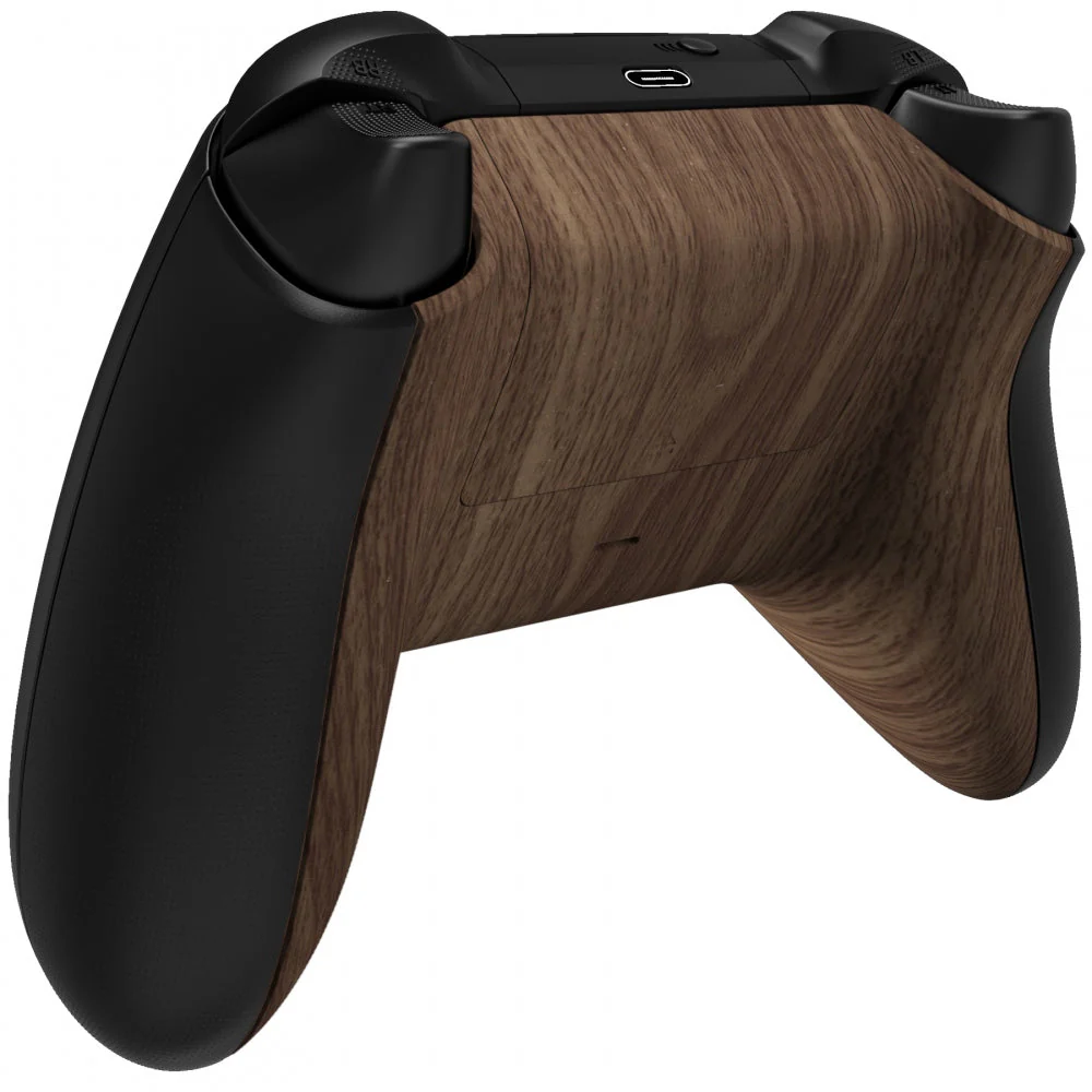eXtremeRate Replacement Bottom Shell with Battery Cover for Xbox Series X & S Controller - Wood Grain - Image 5