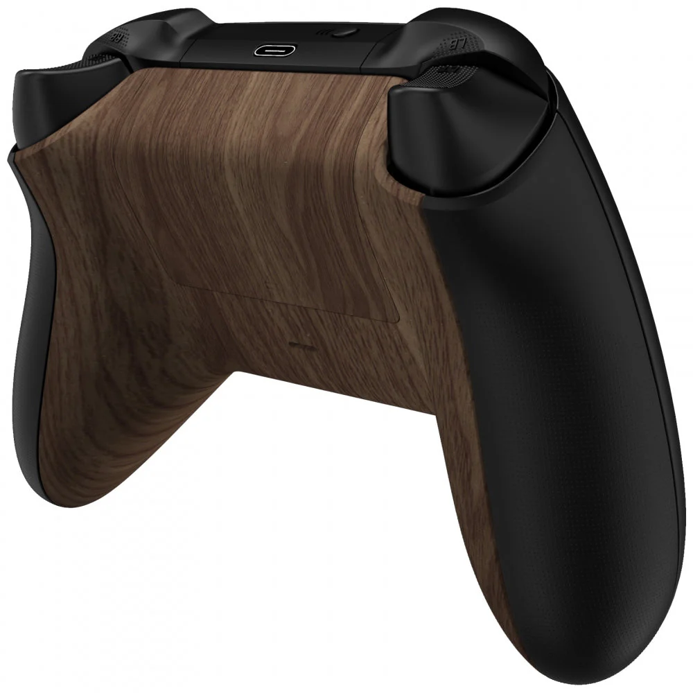 eXtremeRate Replacement Bottom Shell with Battery Cover for Xbox Series X & S Controller - Wood Grain - Image 6