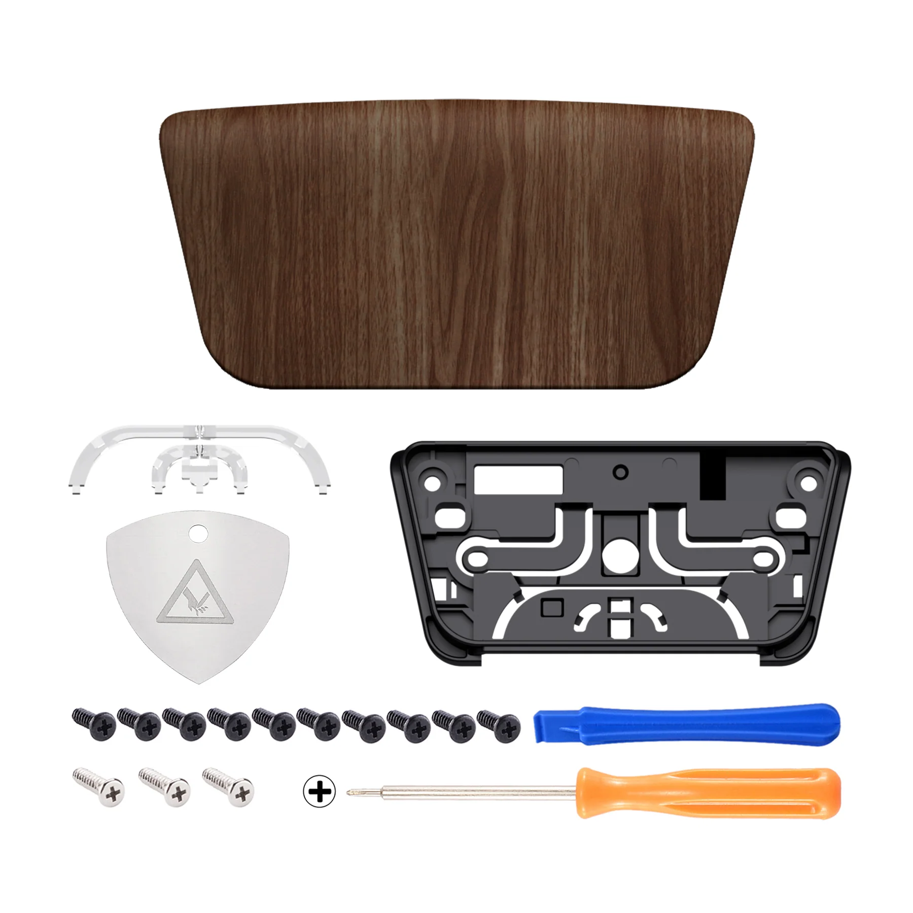 eXtremeRate Replacement Custom Touchpad Cover Compatible with PS5 Controller BDM-010/020/030/040/050/060 - Wood Grain - Image 2