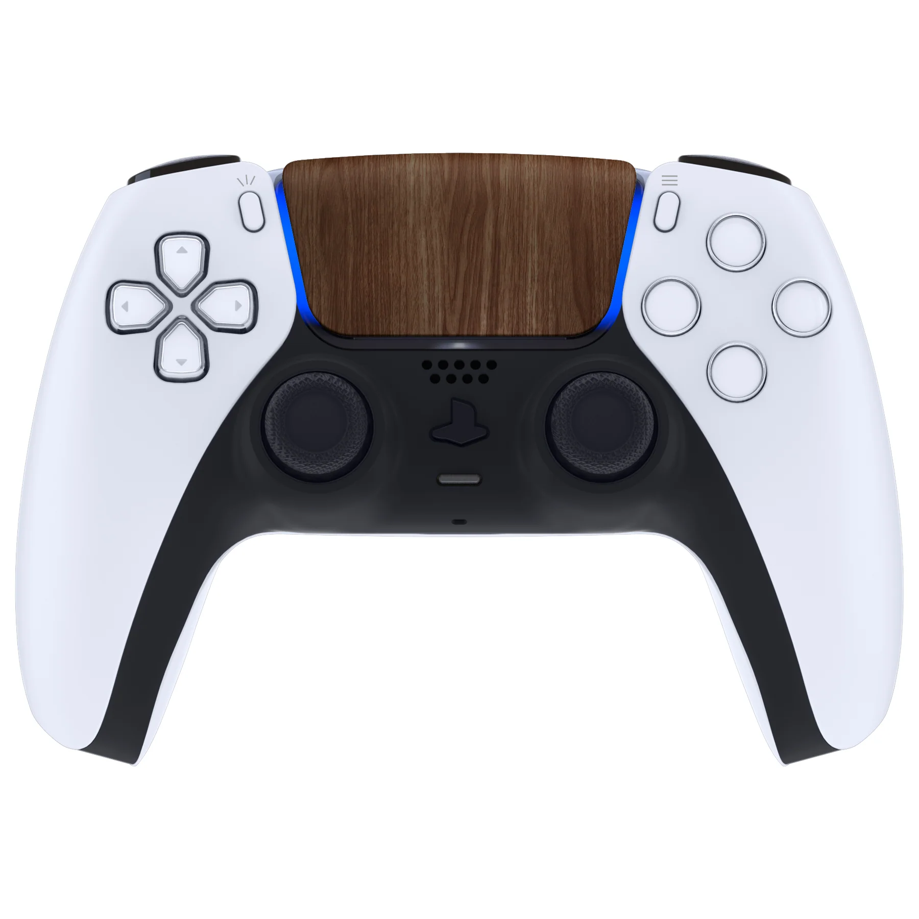 eXtremeRate Replacement Custom Touchpad Cover Compatible with PS5 Controller BDM-010/020/030/040/050/060 - Wood Grain - Image 5