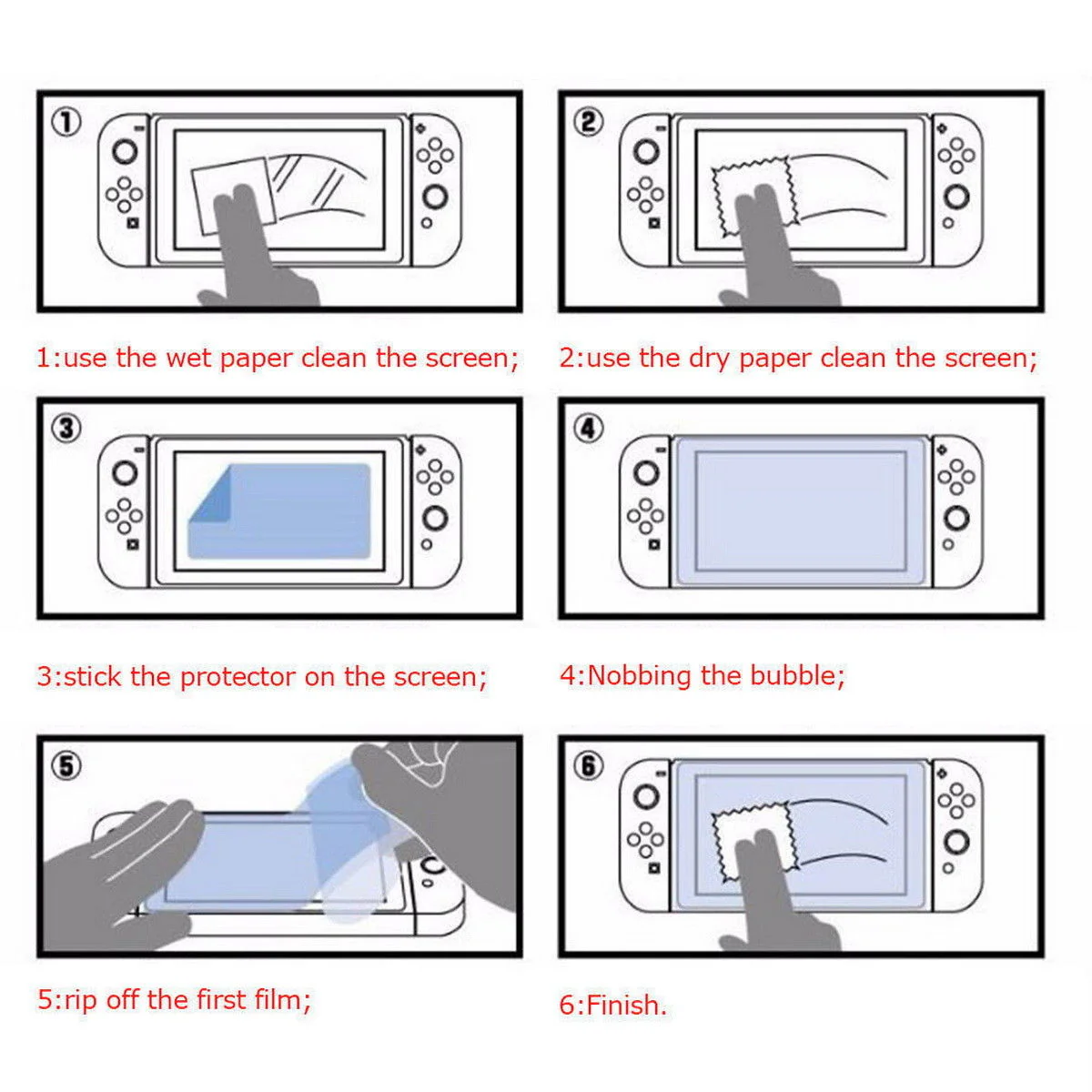 eXtremeRate "Y" "+" Cross Triwing Screw Driver Brush Set + 2pcs Screen Protector for Nintendo Switch - Image 11