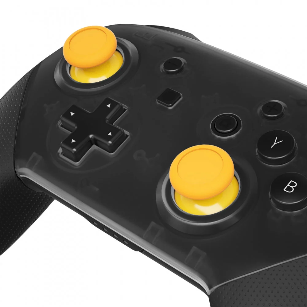eXtremeRate Replacement 3D Joystick Thumbsticks for Nintendo Switch Pro Controller - Yellow - Image 2