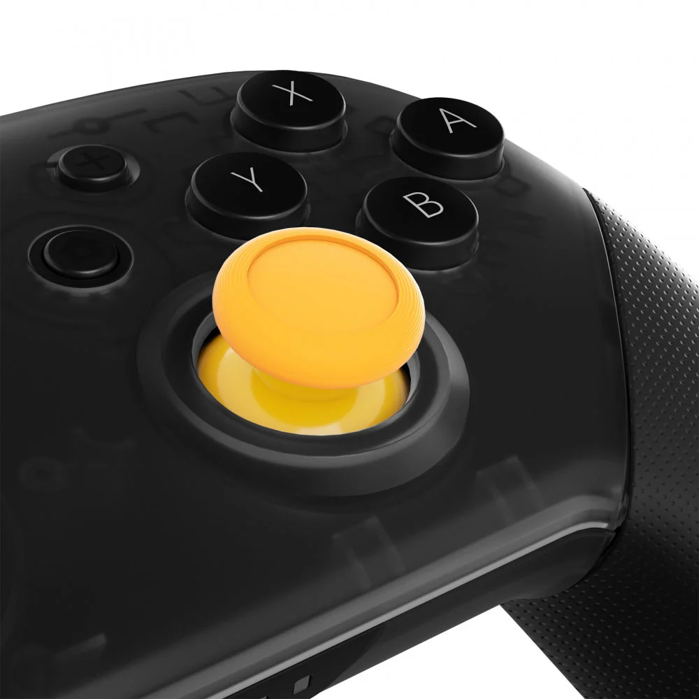 eXtremeRate Replacement 3D Joystick Thumbsticks for Nintendo Switch Pro Controller - Yellow - Image 4